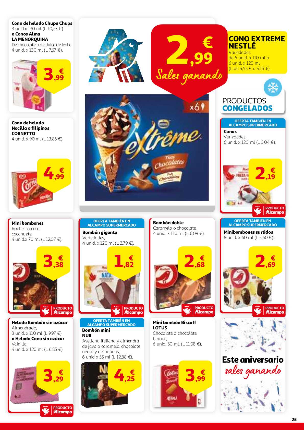 Este aniversario sales ganando Alcampo. Página 25