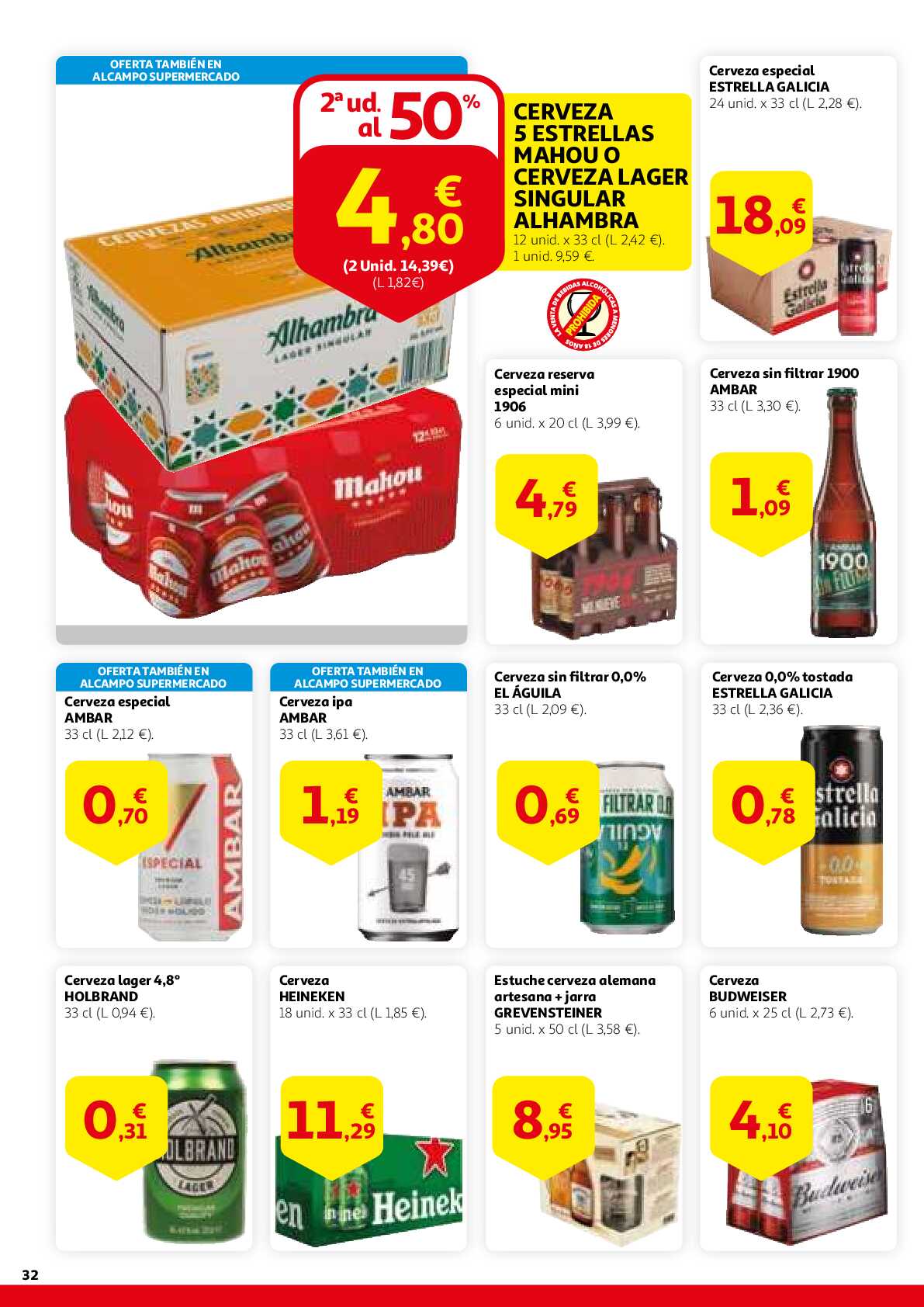 Este aniversario sales ganando Alcampo. Página 32