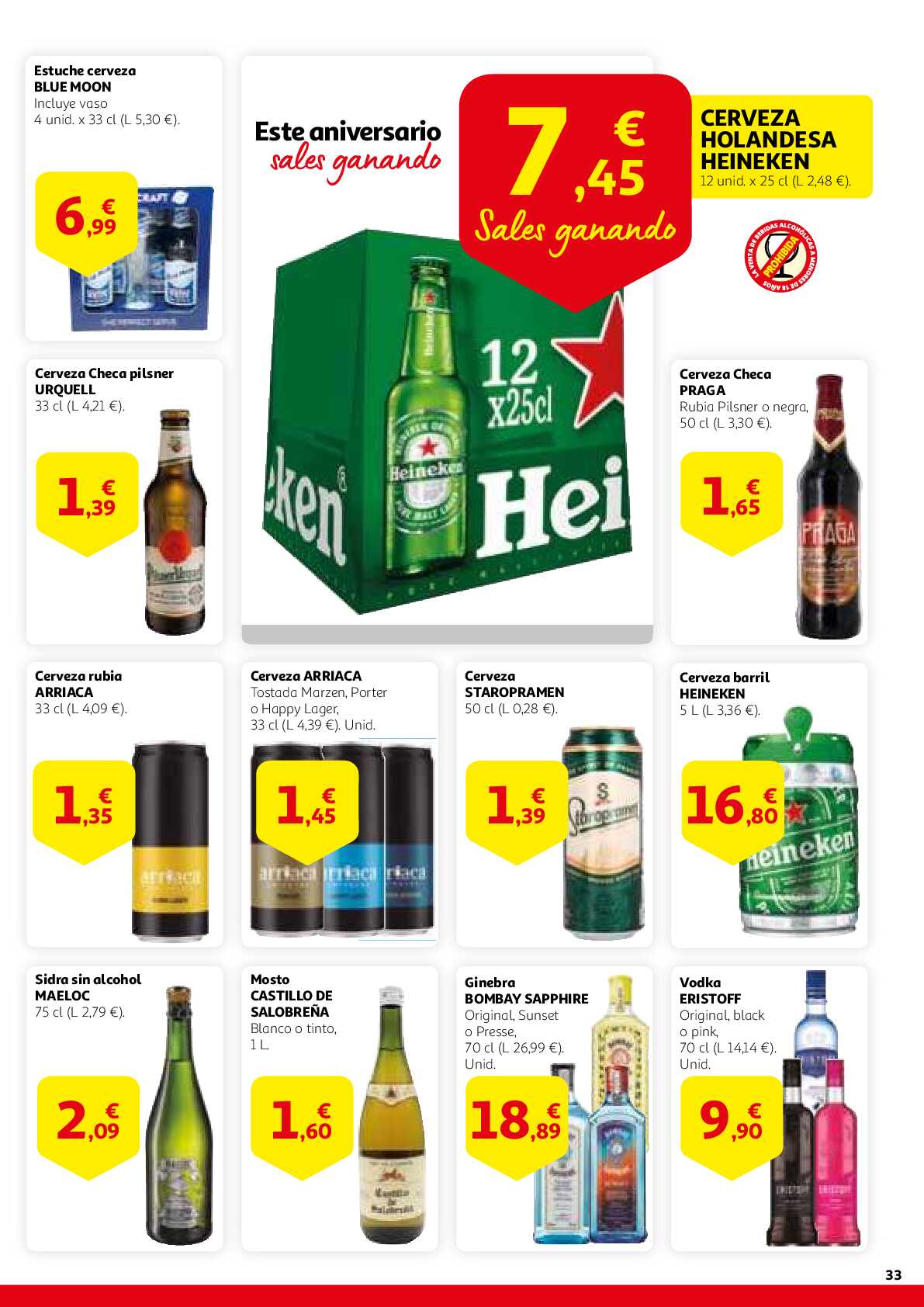 Este aniversario sales ganando Alcampo. Página 33
