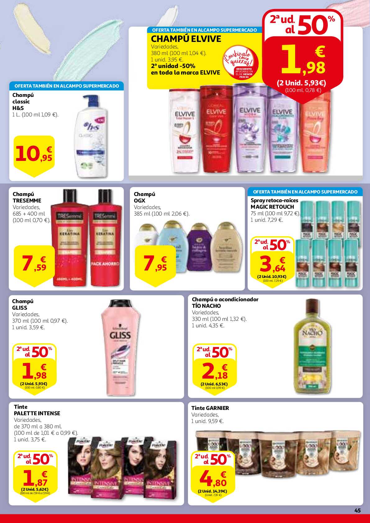 Este aniversario sales ganando Alcampo. Página 45