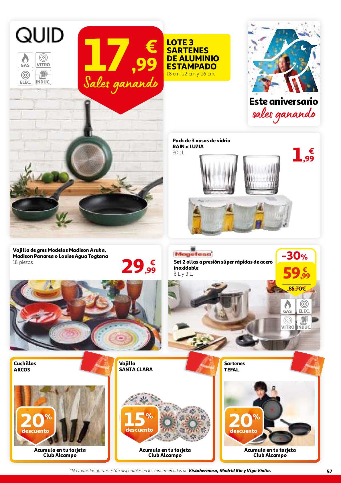 Este aniversario sales ganando Alcampo. Página 57