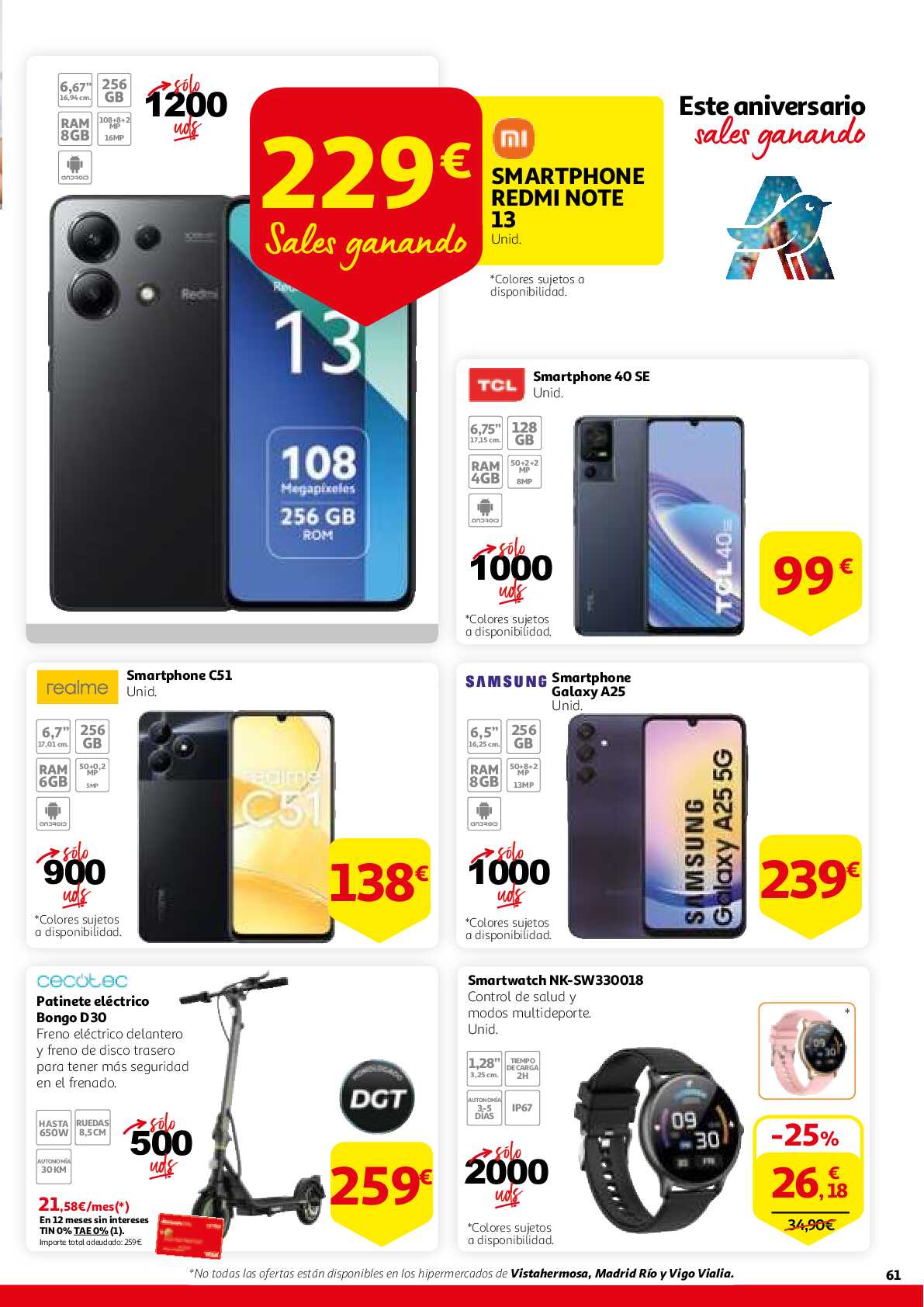Este aniversario sales ganando Alcampo. Página 61
