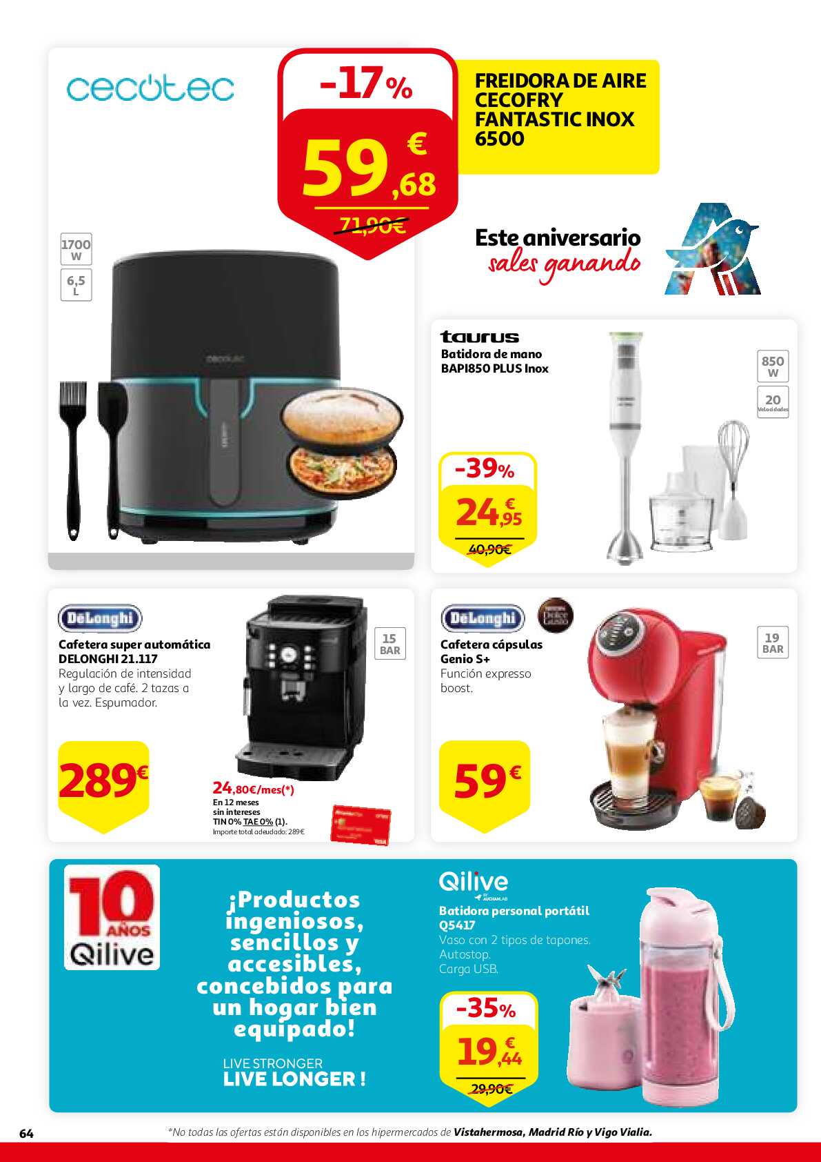 Este aniversario sales ganando Alcampo. Página 64