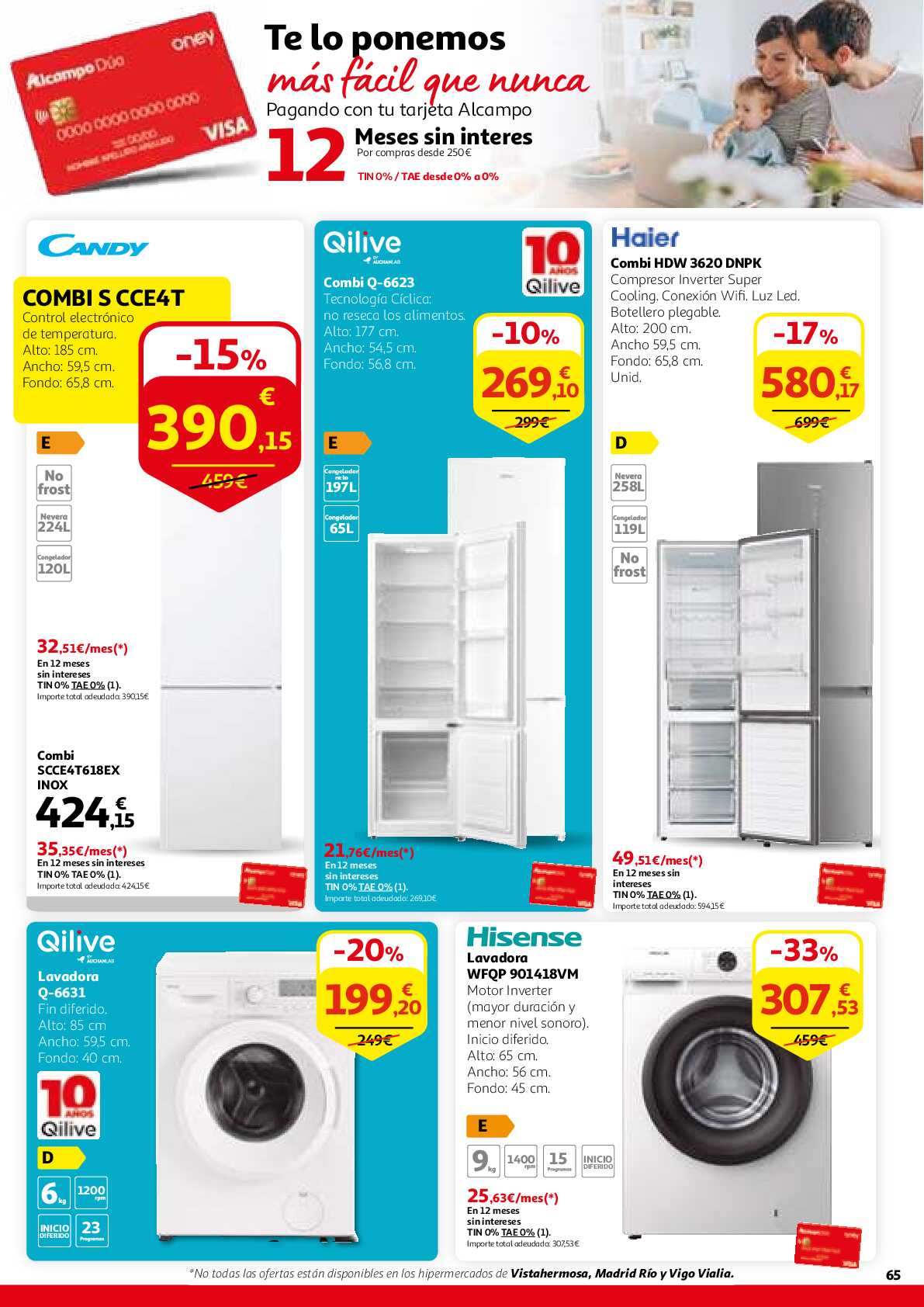 Este aniversario sales ganando Alcampo. Página 65