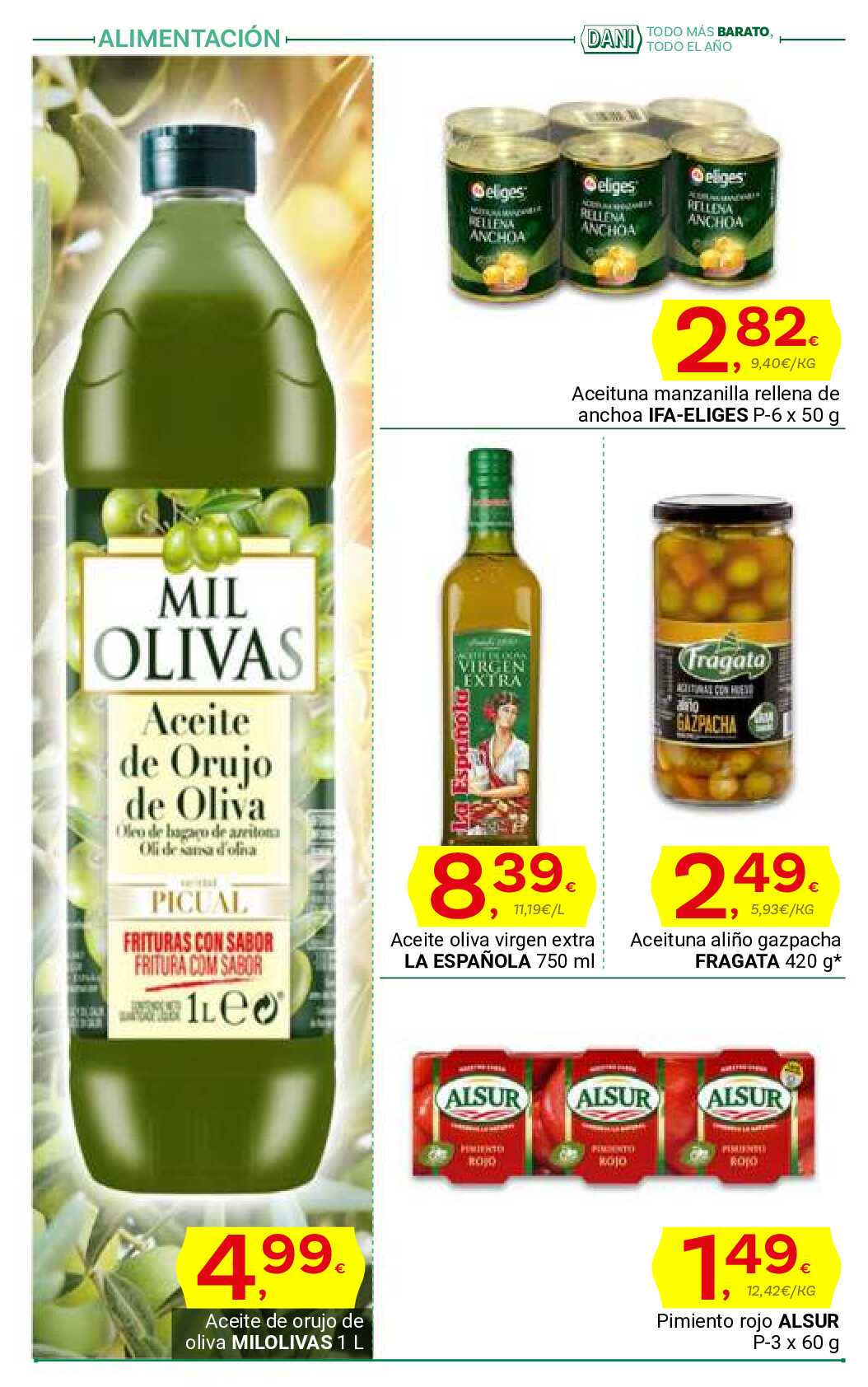 Al buen tiempo buenos precios Supermercado Dani. Página 12