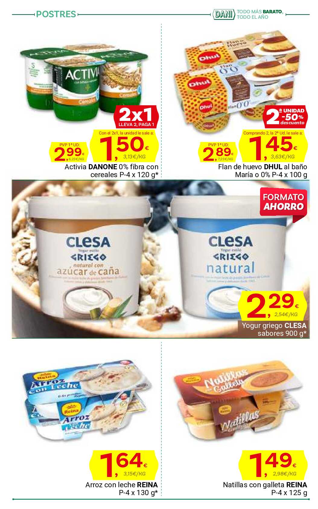 Al buen tiempo buenos precios Supermercado Dani. Página 16