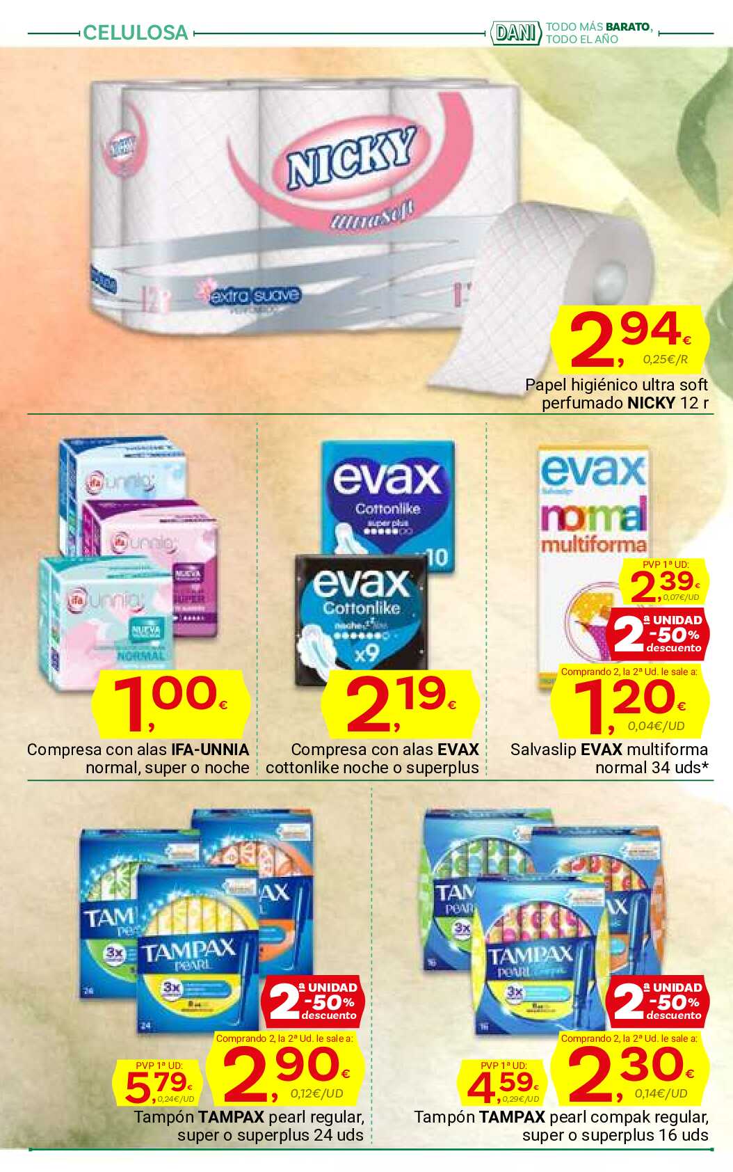Al buen tiempo buenos precios Supermercado Dani. Página 28