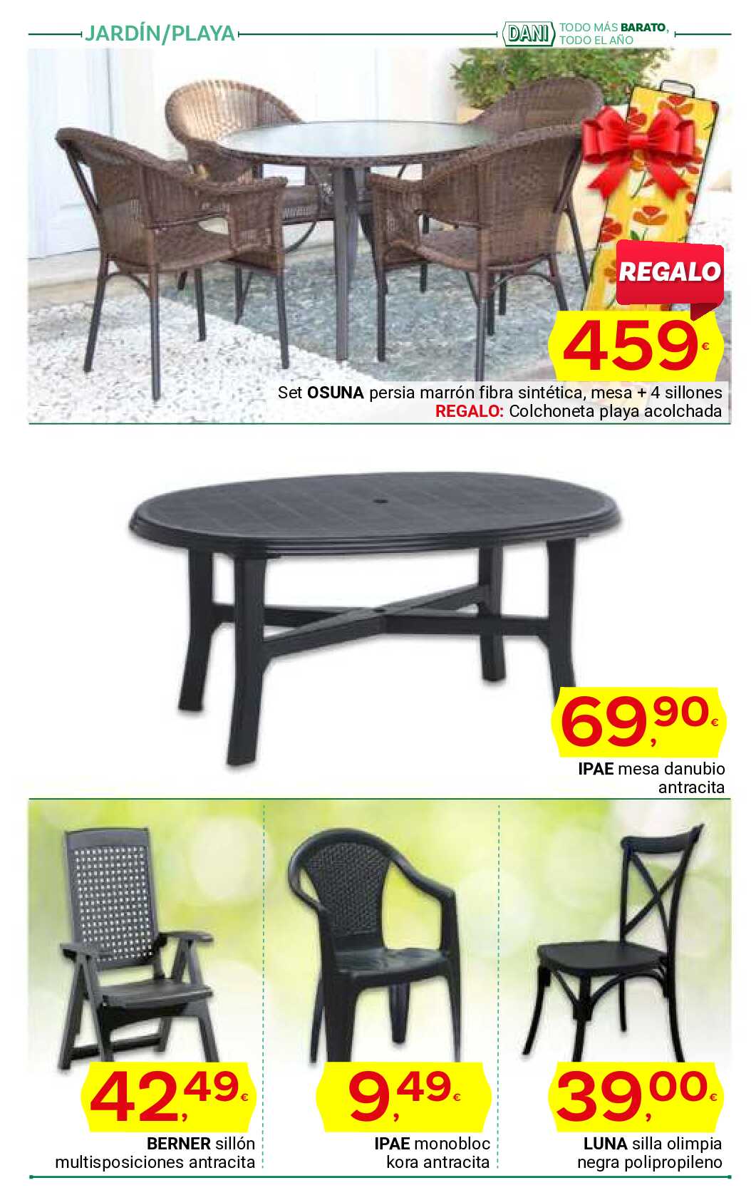 Al buen tiempo buenos precios Supermercado Dani. Página 36