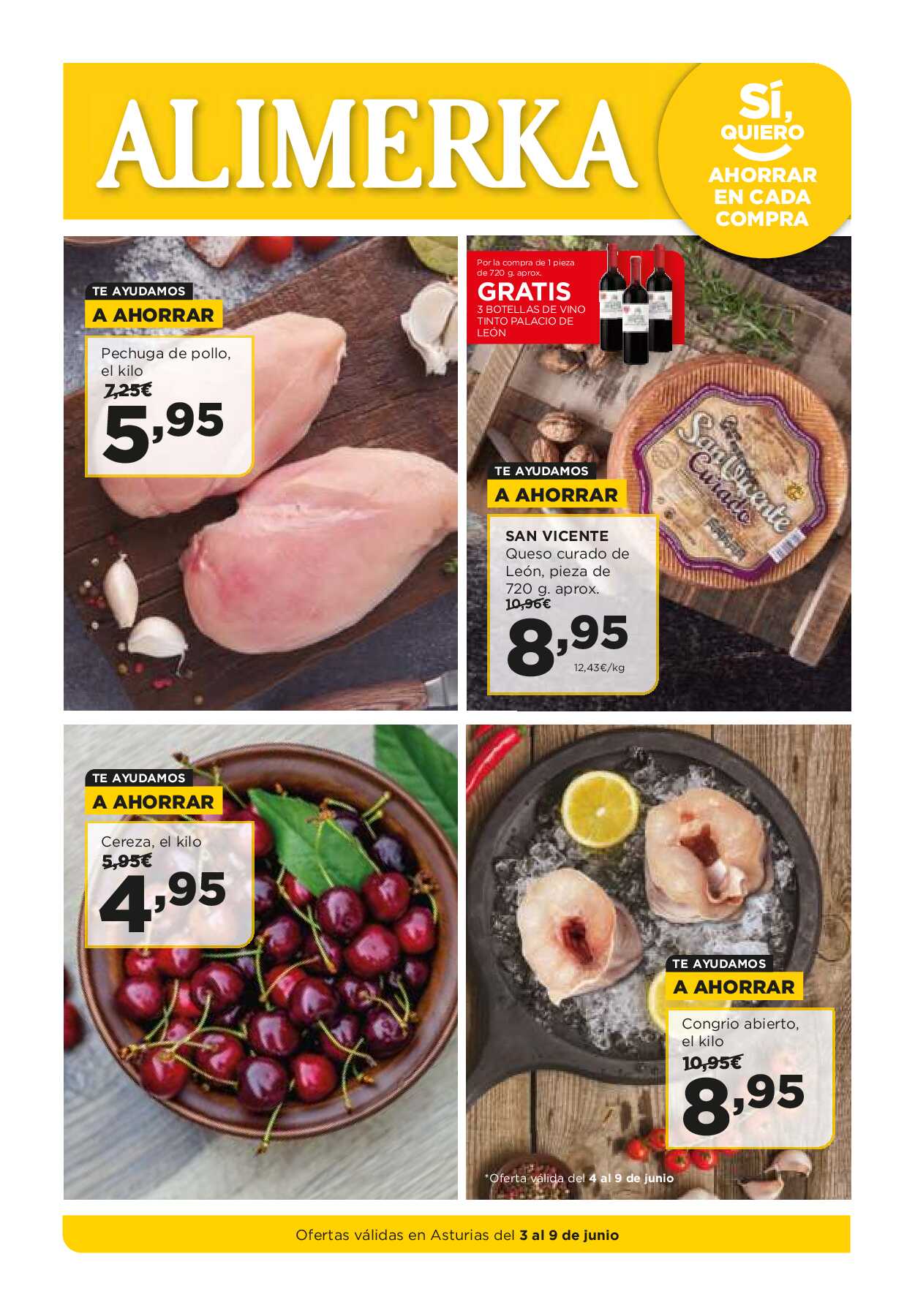 Folleto semanal Alimerka. Página 01