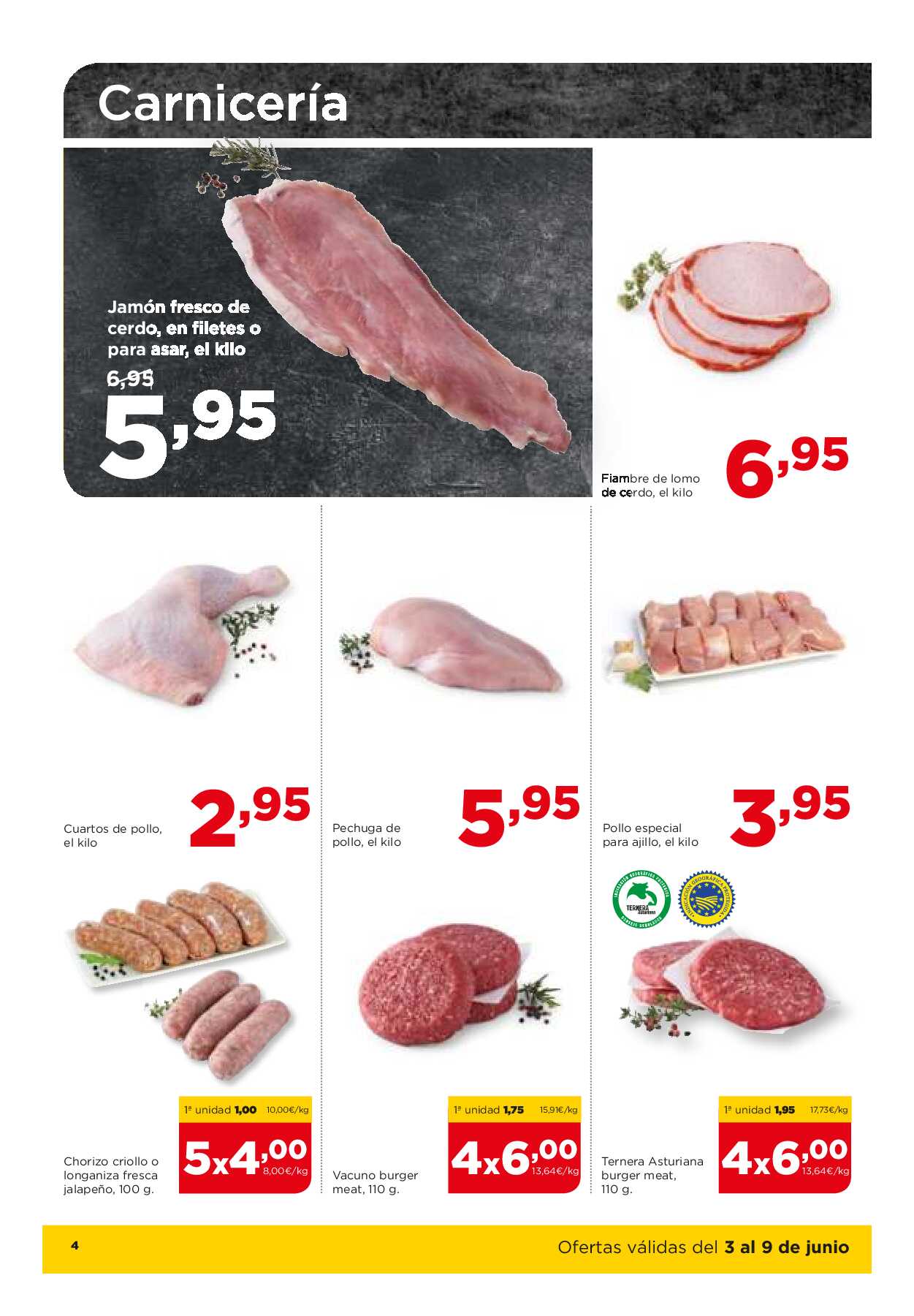 Folleto semanal Alimerka. Página 04