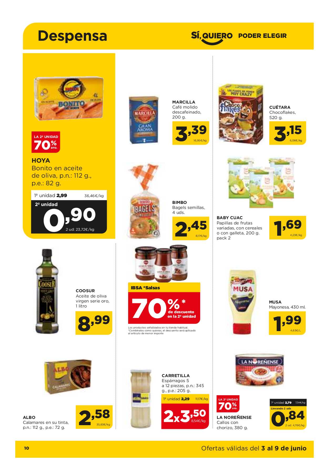Folleto semanal Alimerka. Página 10