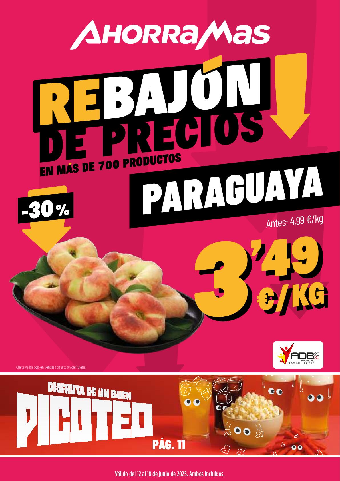 Rebajón de precios Ahorramas. Página 01