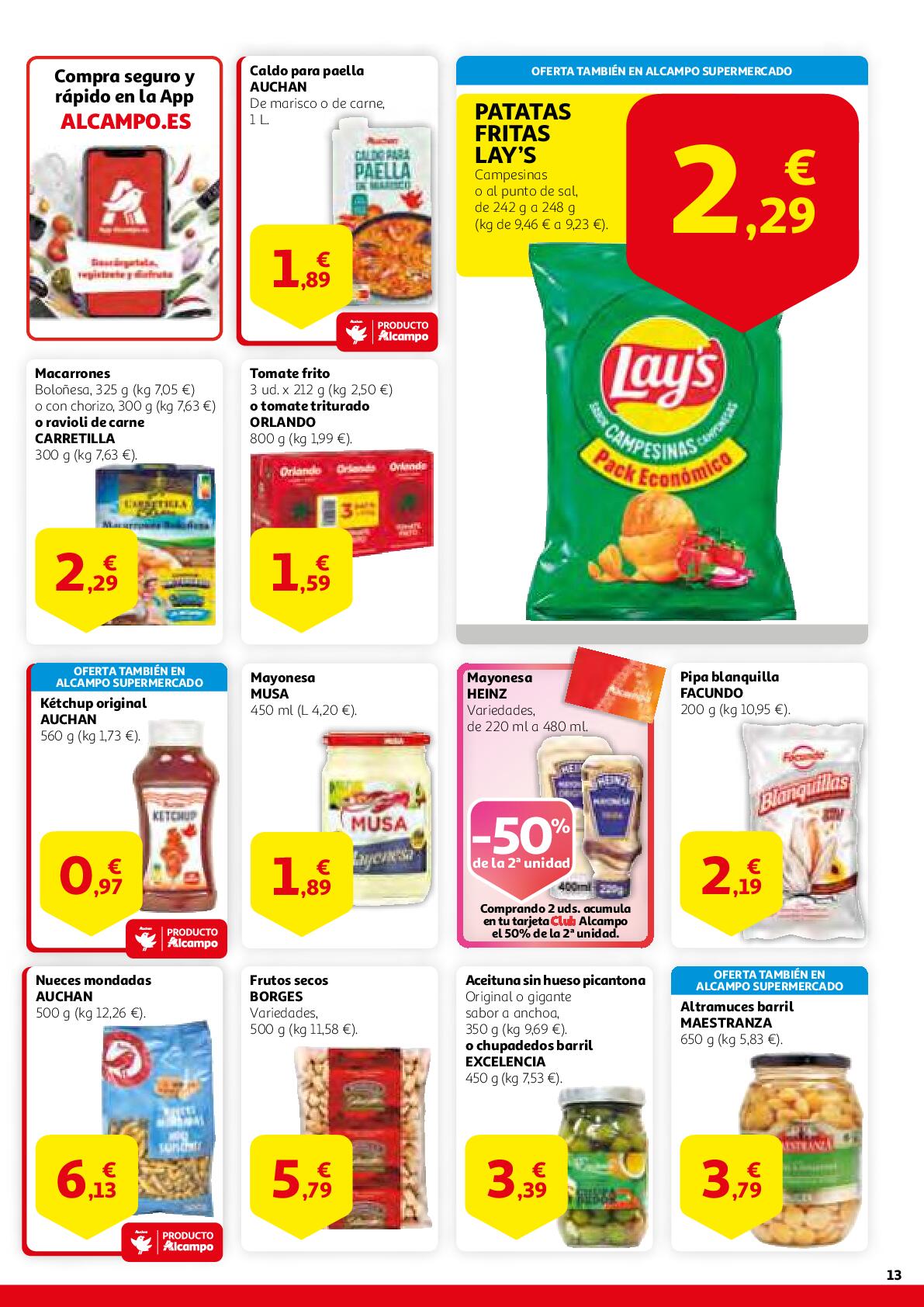Gana en ahorro Alcampo. Página 13