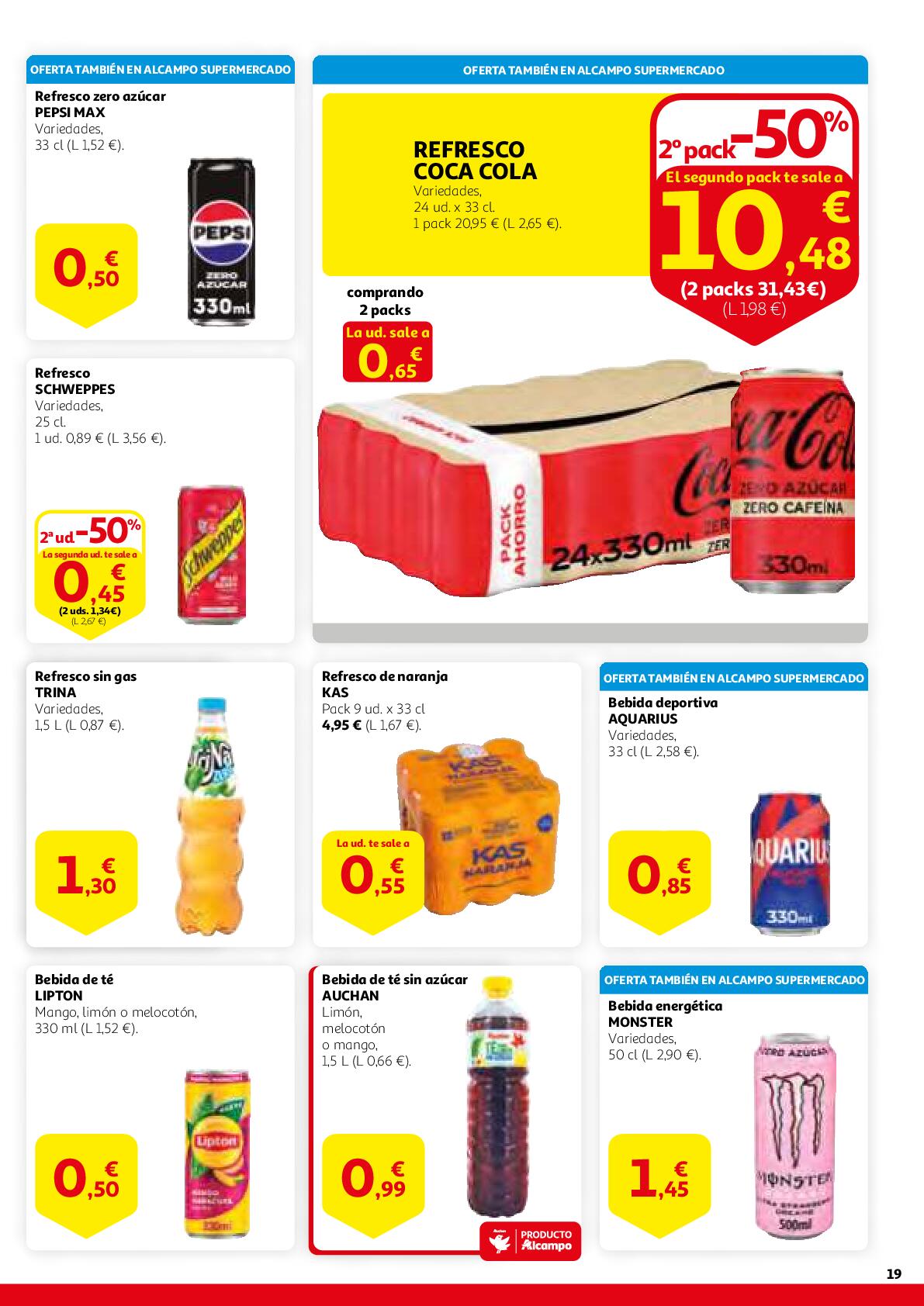 Gana en ahorro Alcampo. Página 19