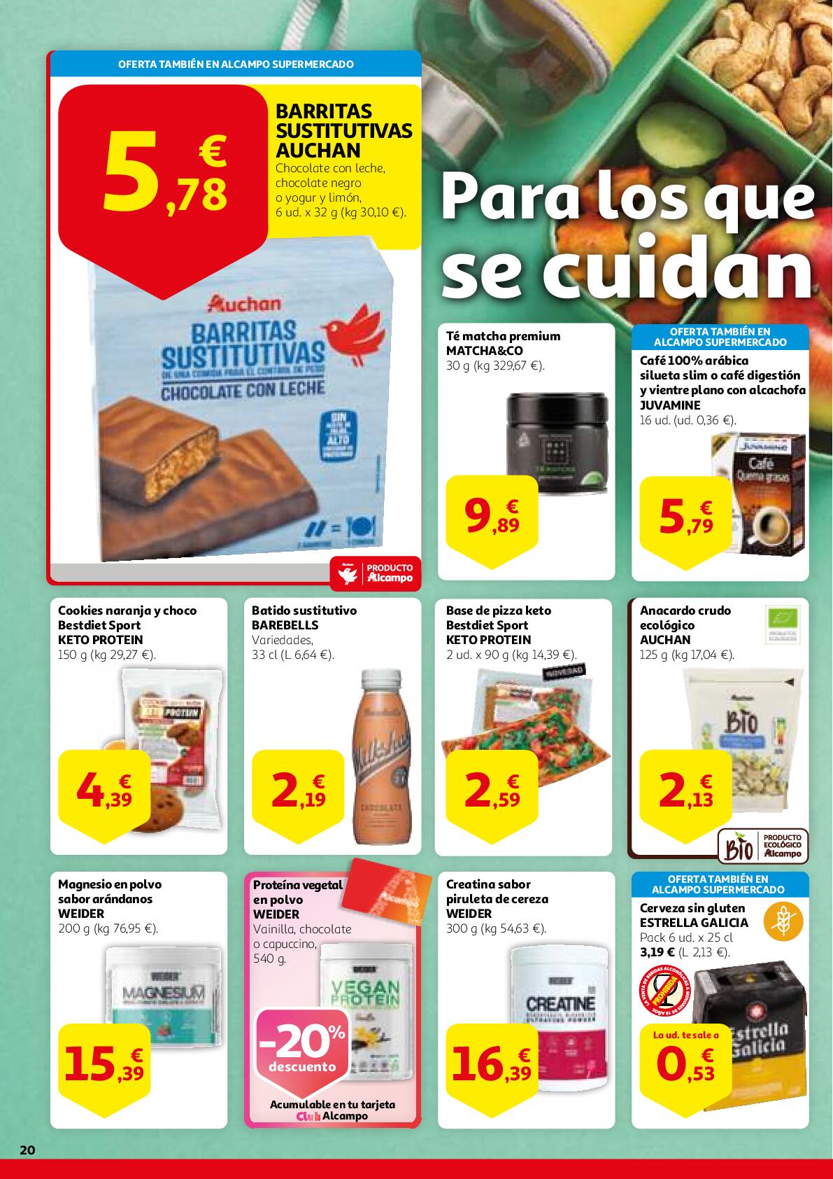 Gana en ahorro Alcampo. Página 20