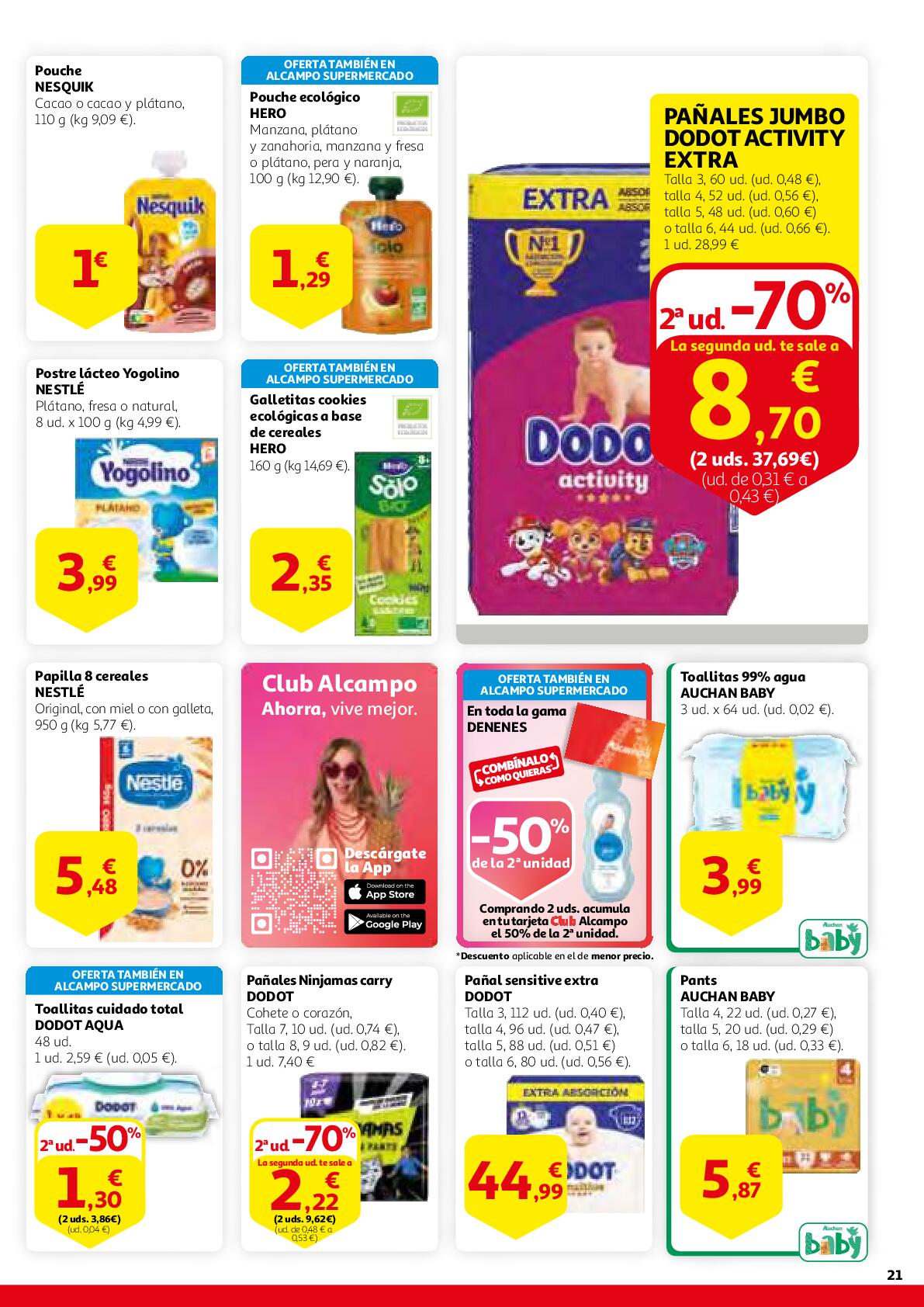 Gana en ahorro Alcampo. Página 21
