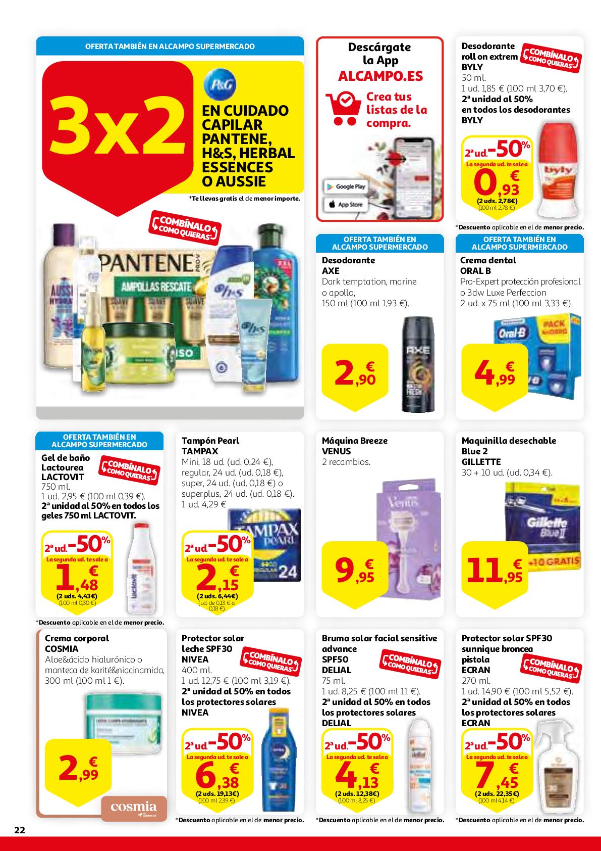 Gana en ahorro Alcampo. Página 22