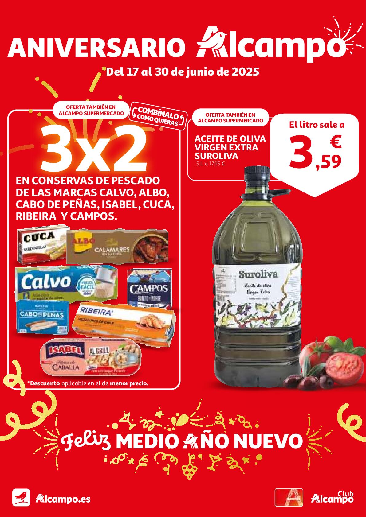 Ofertas aniversario Alcampo. Página 01