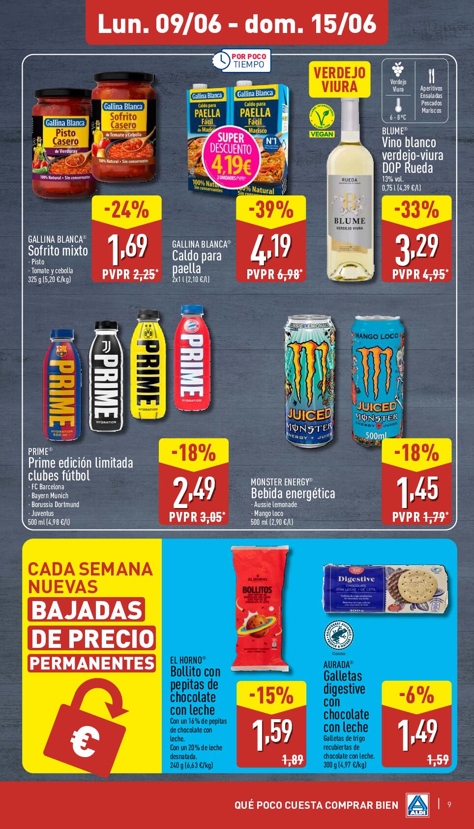 Folleto semanal Aldi. Página 09