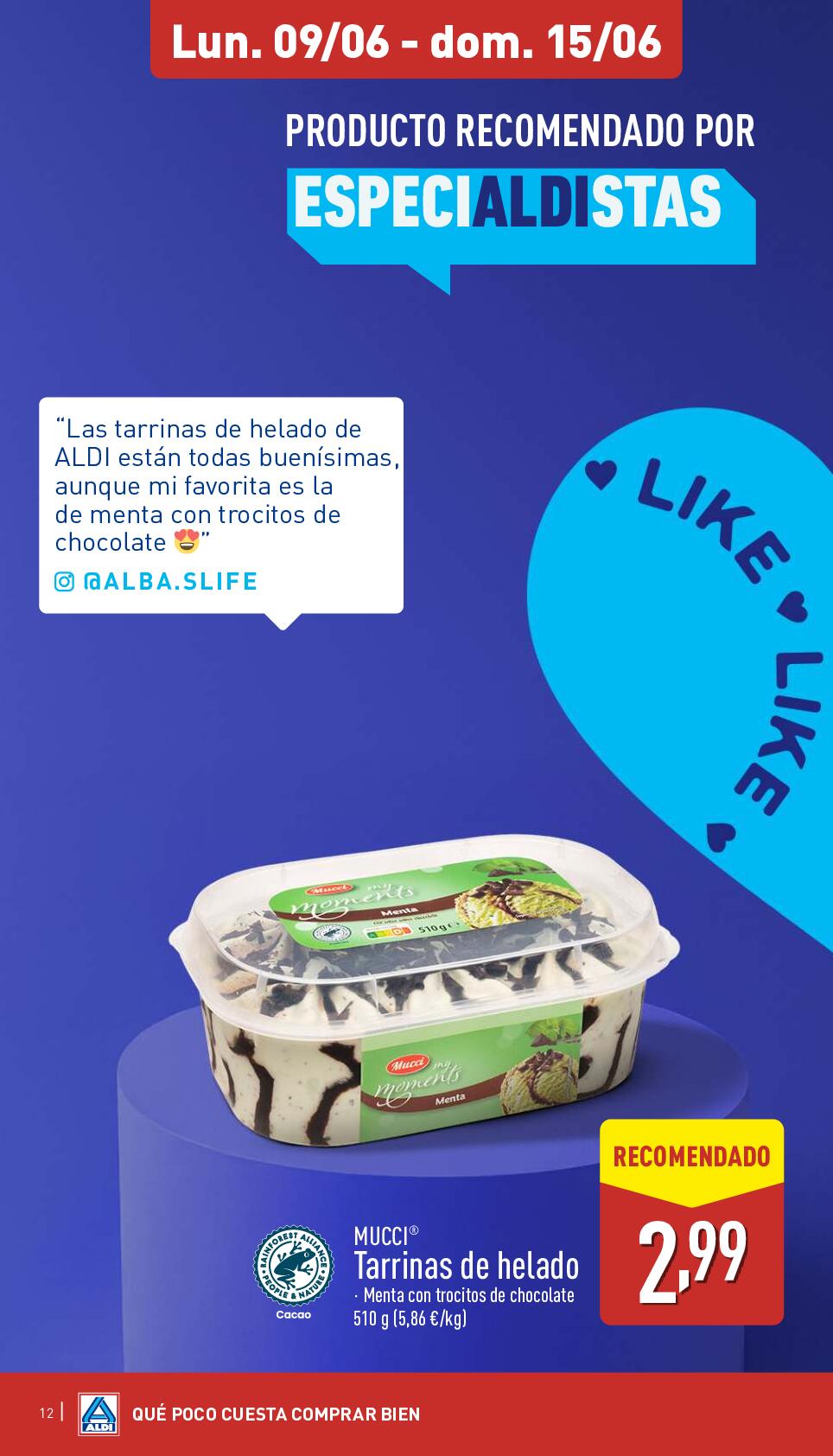 Folleto semanal Aldi. Página 12