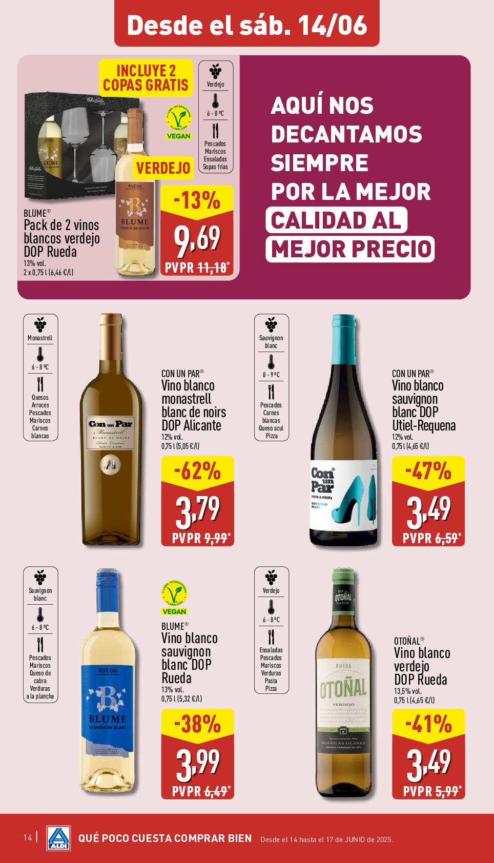 Folleto semanal Aldi. Página 14