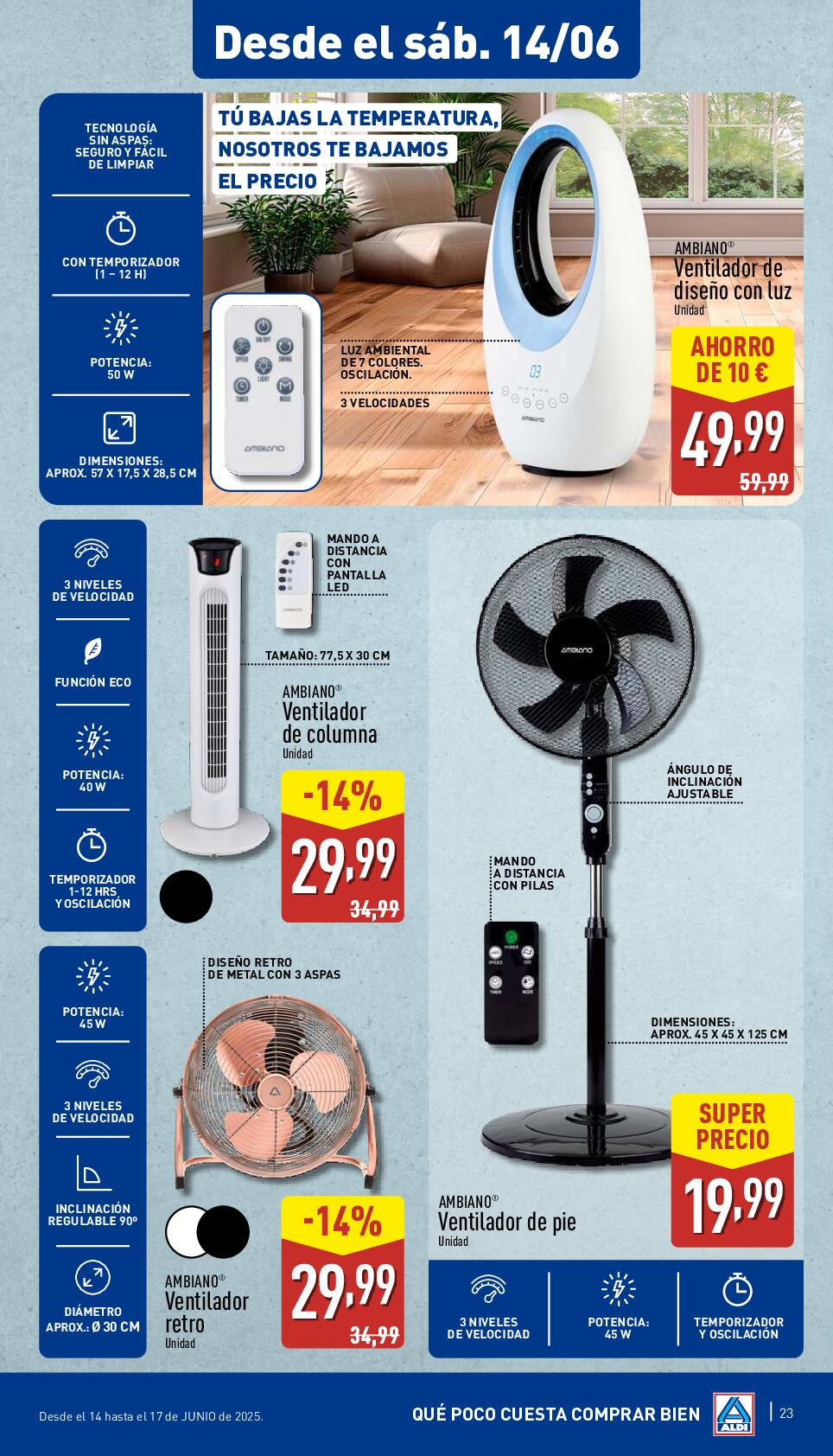 Folleto semanal Aldi. Página 23