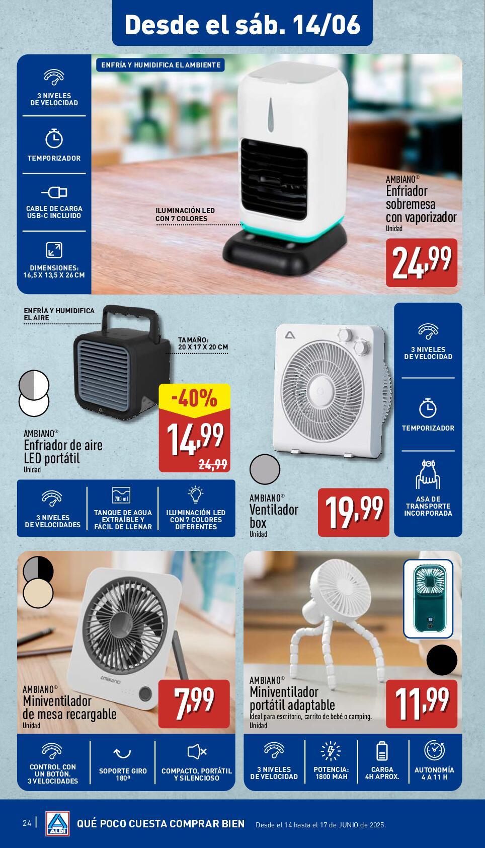 Folleto semanal Aldi. Página 24