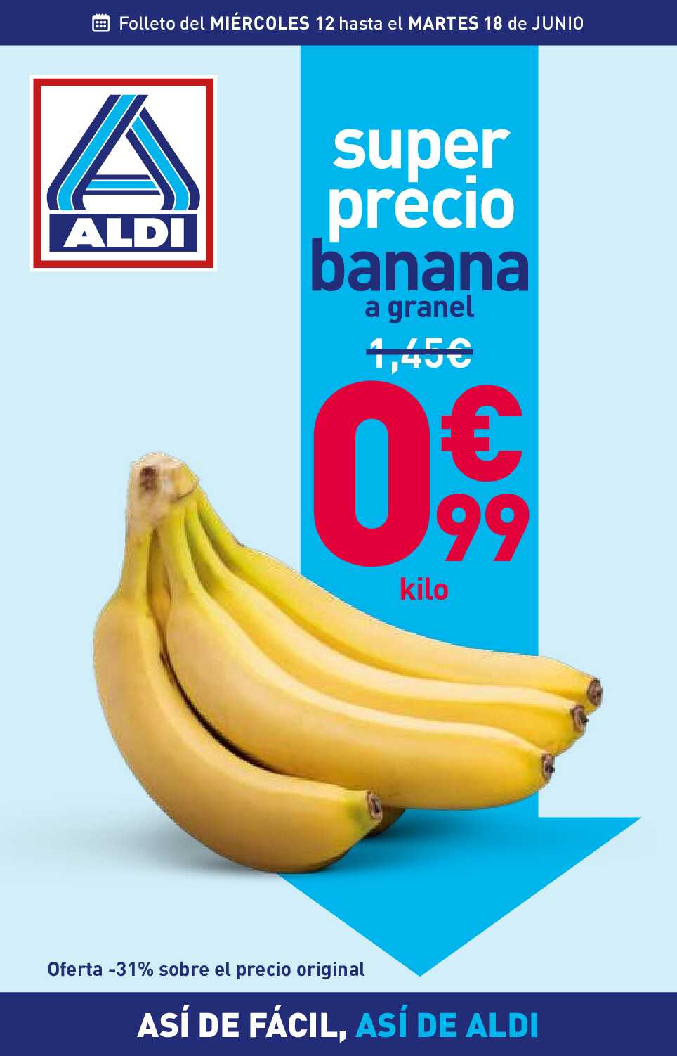 Folleto semanal Aldi. Página 01