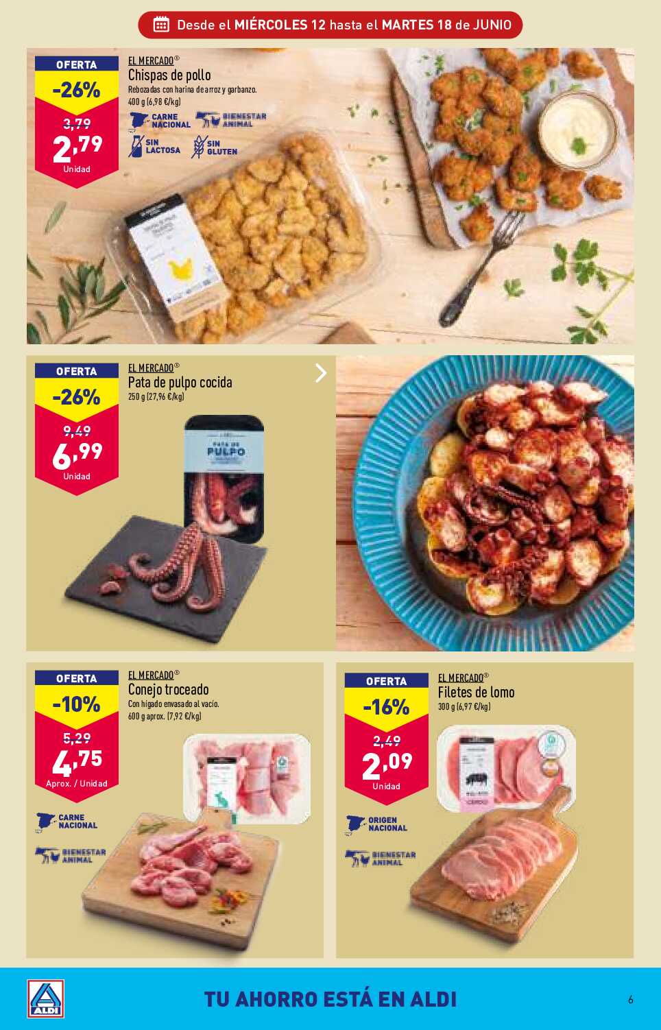 Folleto semanal Aldi. Página 06
