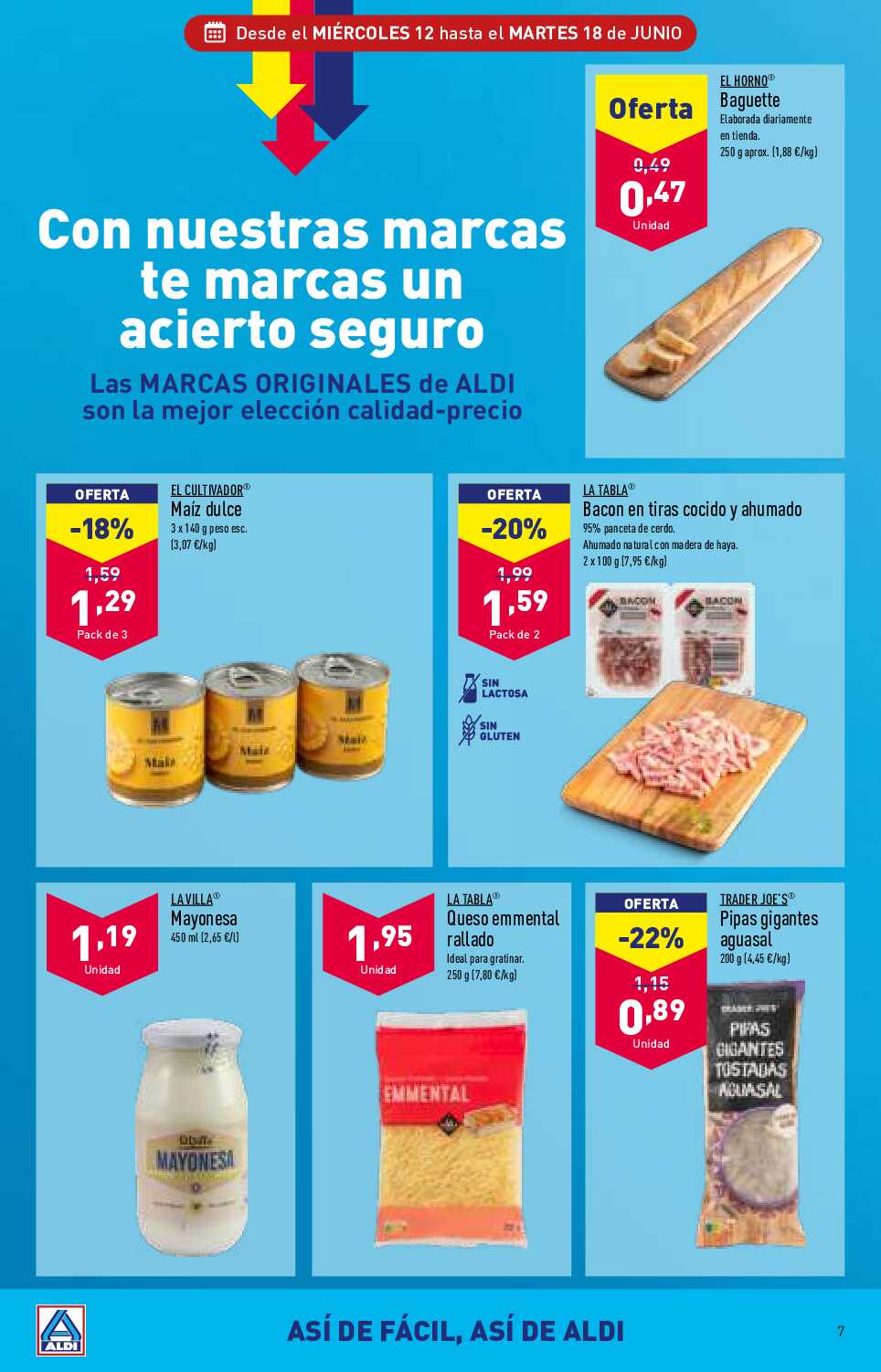 Folleto semanal Aldi. Página 07