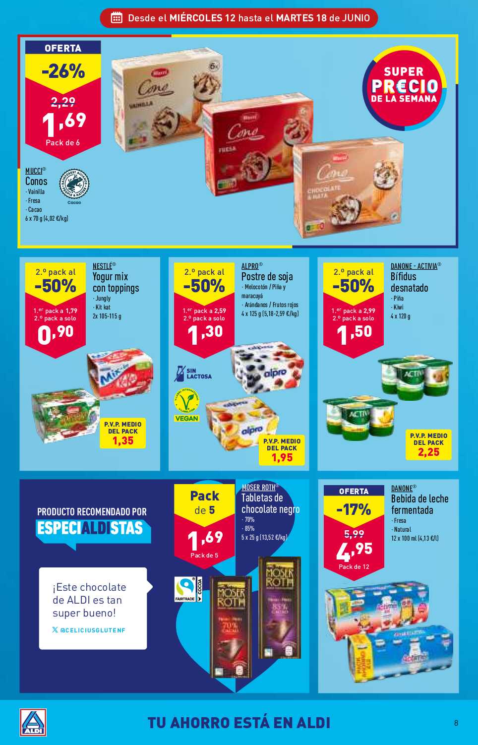 Folleto semanal Aldi. Página 08