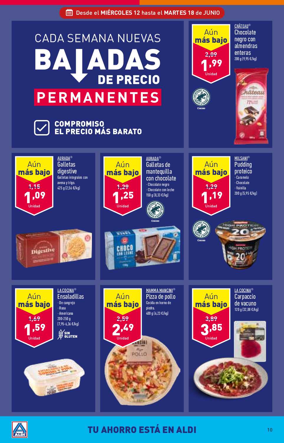 Folleto semanal Aldi. Página 10
