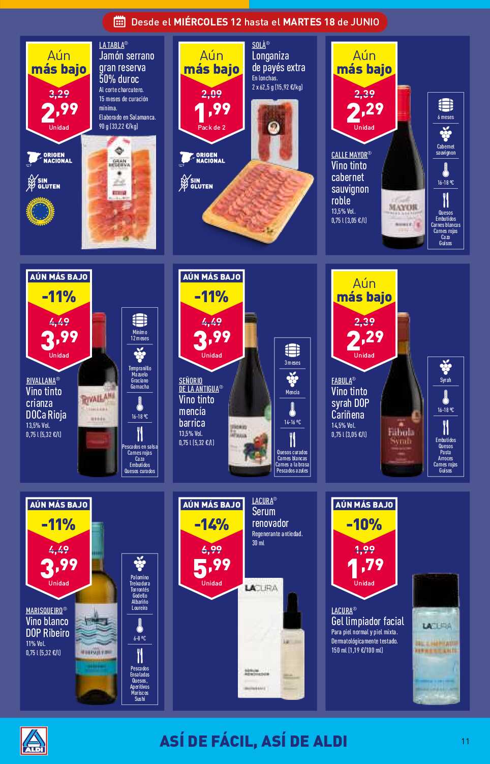 Folleto semanal Aldi. Página 11