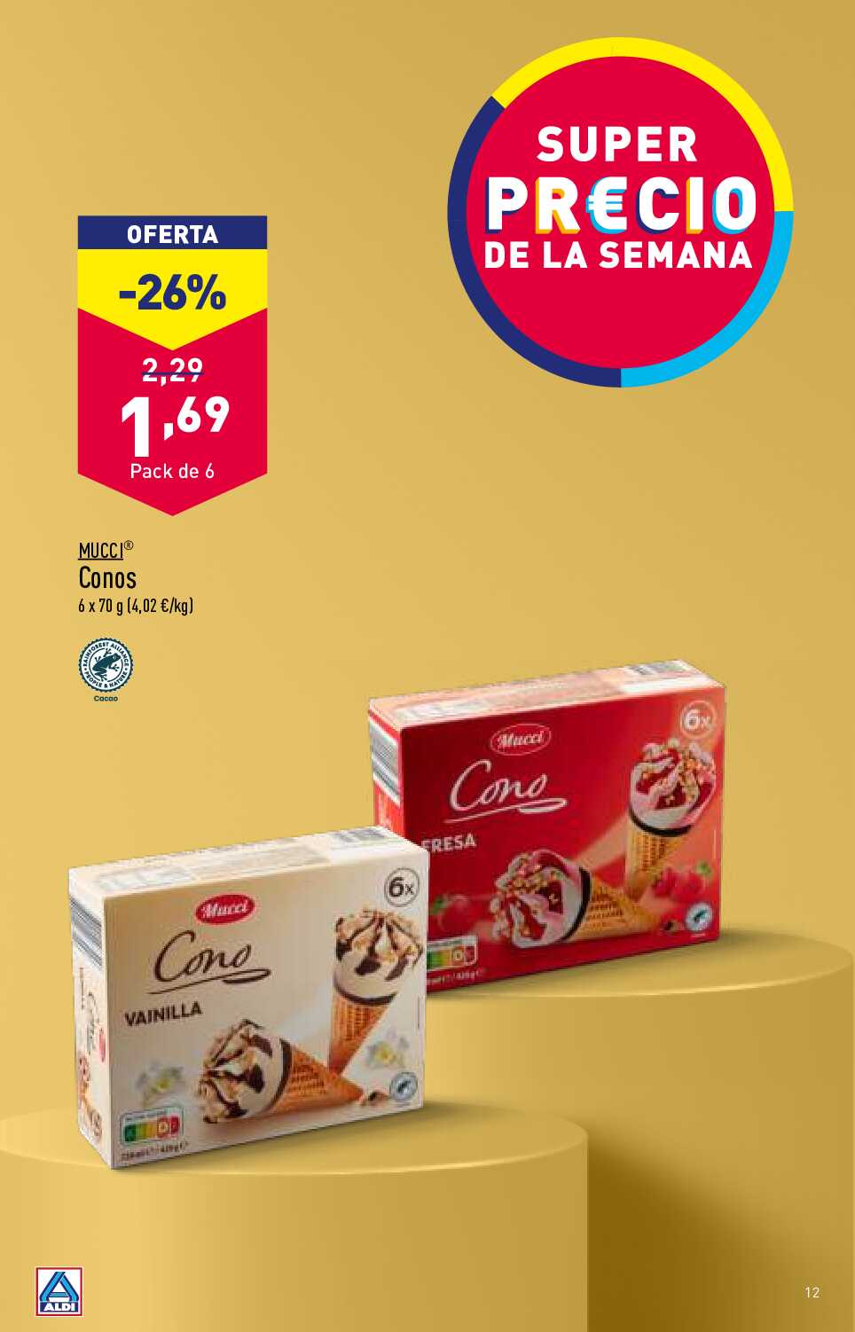 Folleto semanal Aldi. Página 12