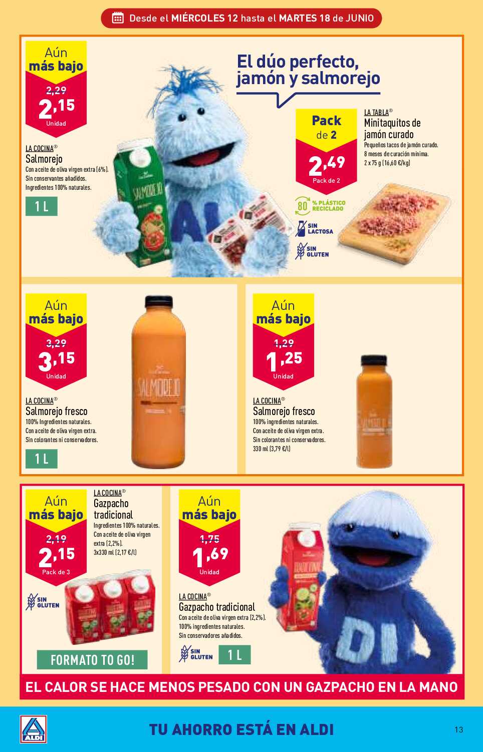 Folleto semanal Aldi. Página 13
