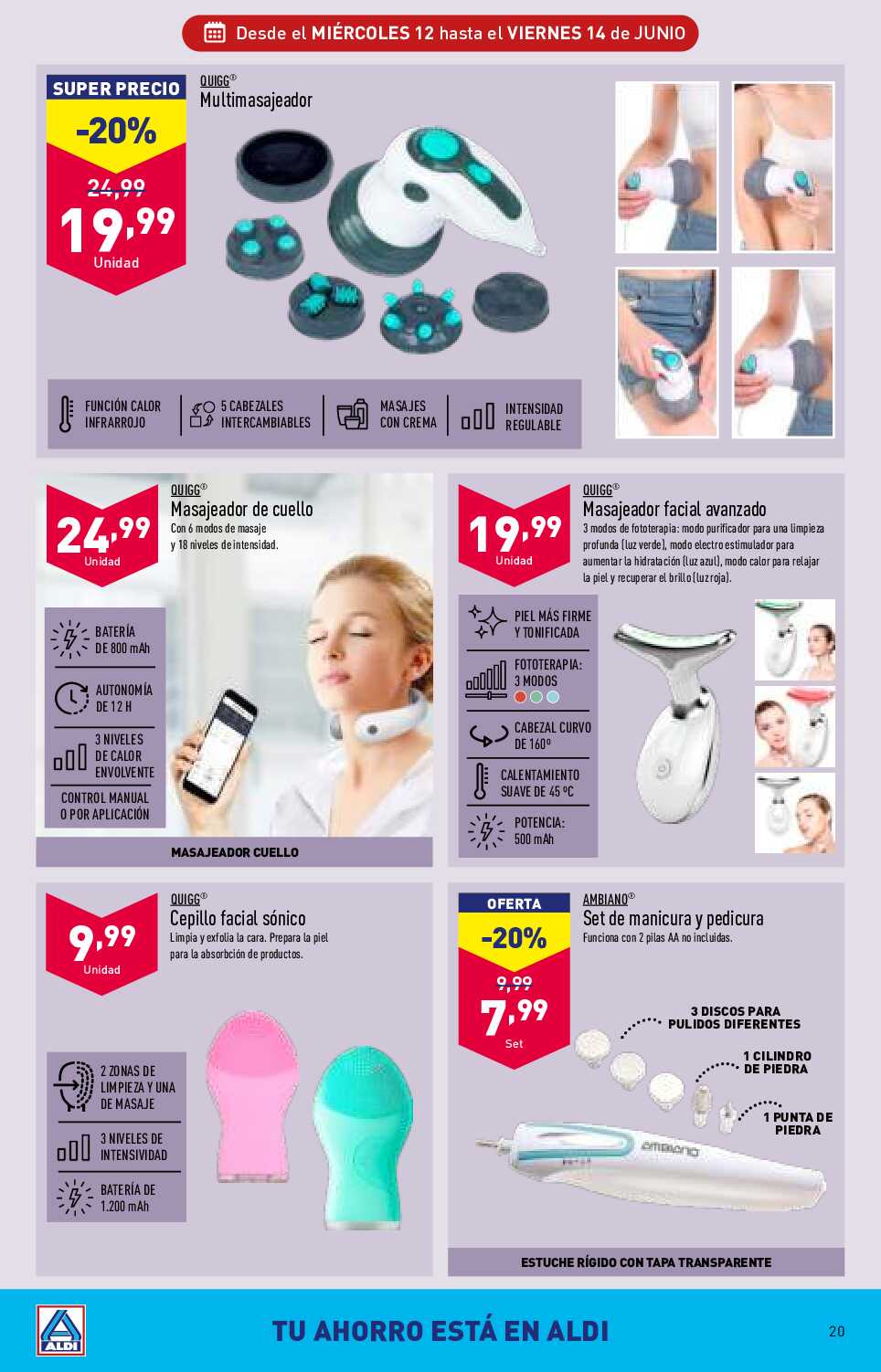 Folleto semanal Aldi. Página 20