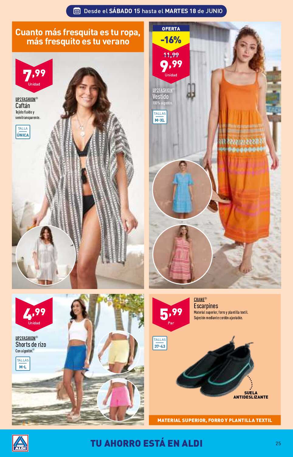 Folleto semanal Aldi. Página 25