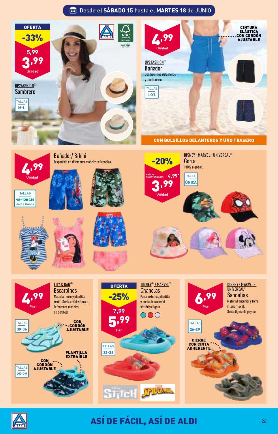 Folleto semanal Aldi. Página 26