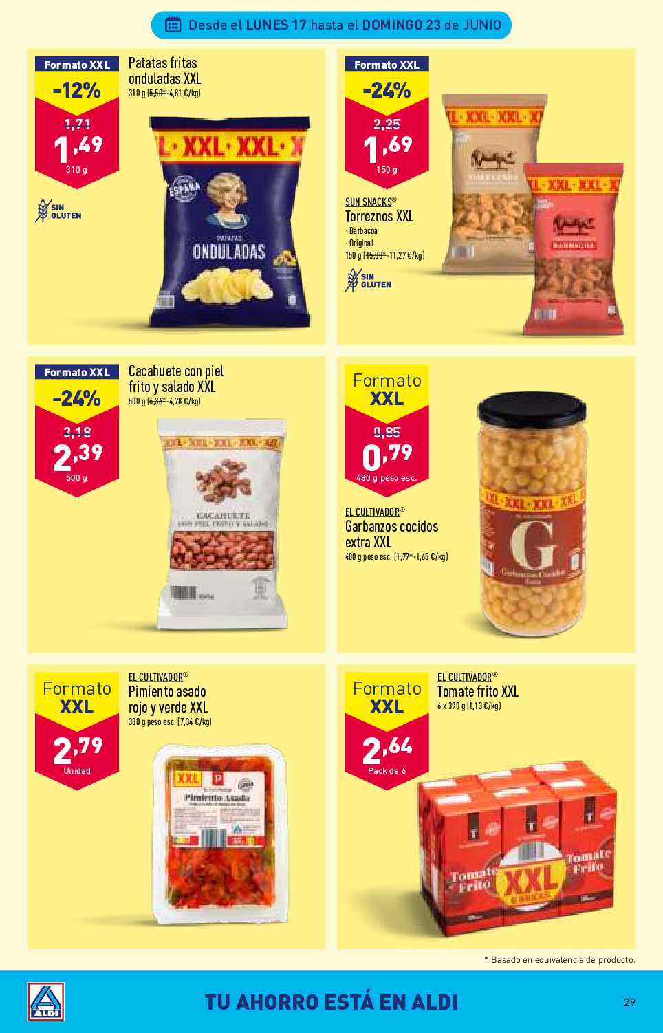 Folleto semanal Aldi. Página 29