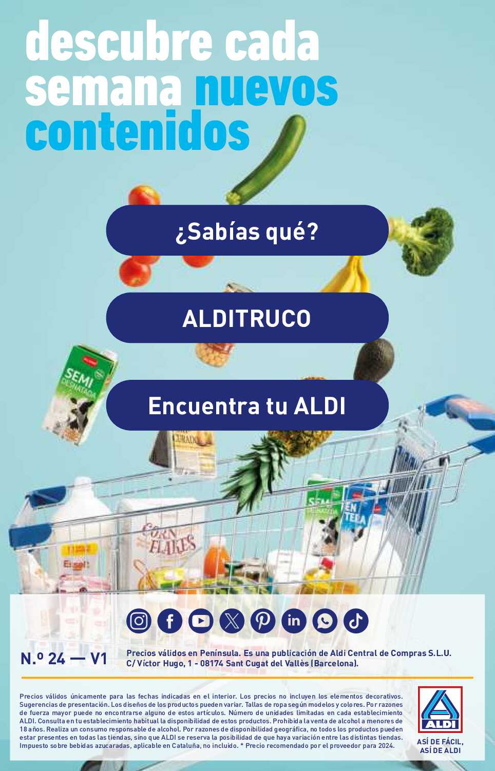 Folleto semanal Aldi. Página 32