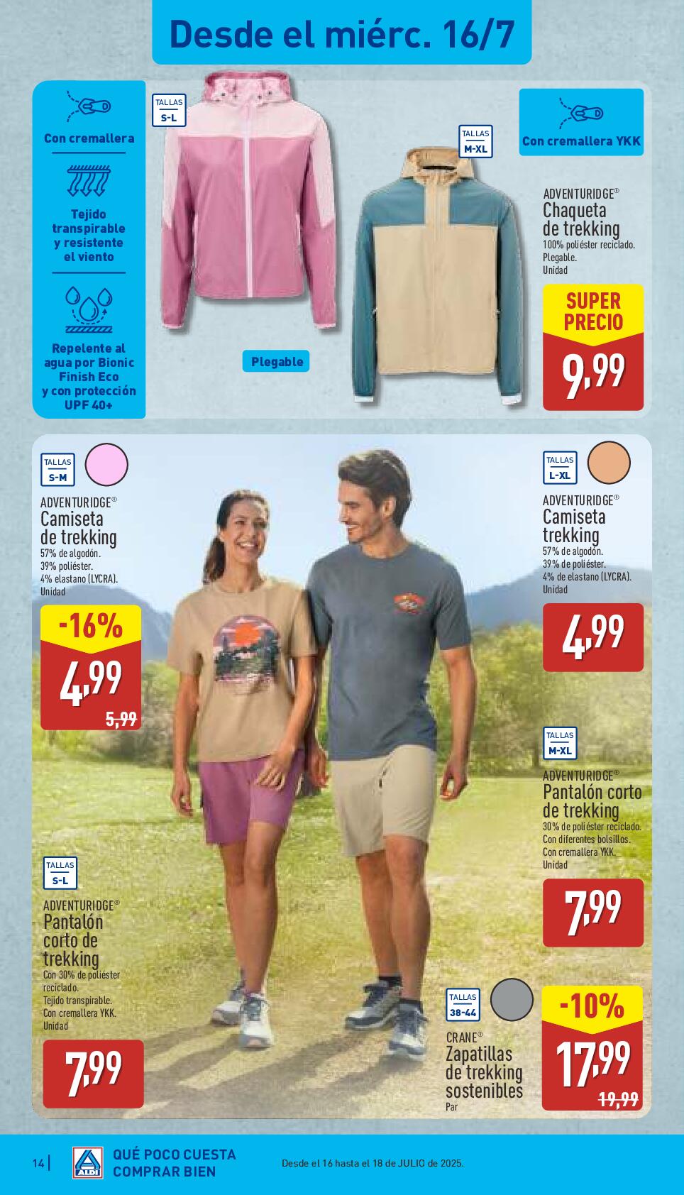 Folleto semanal: qué poco cuesta comprar bien Aldi. Página 14