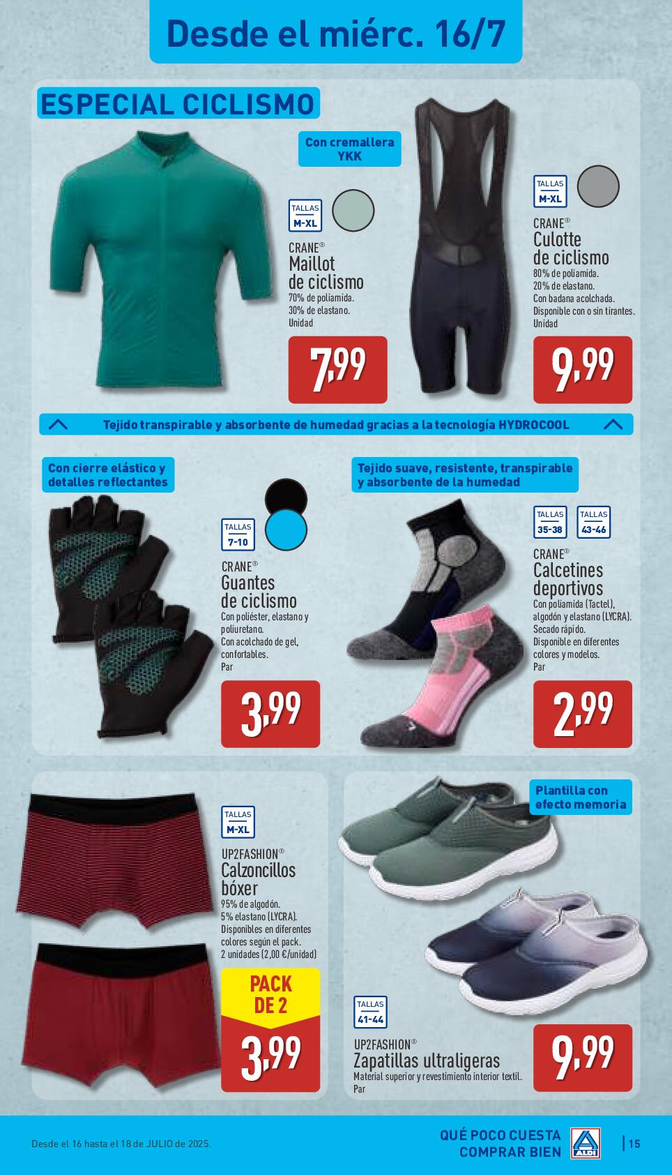 Folleto semanal: qué poco cuesta comprar bien Aldi. Página 15