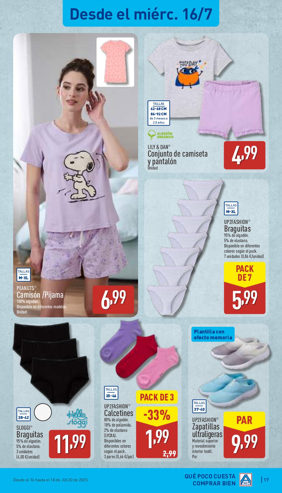 Folleto semanal: qué poco cuesta comprar bien Aldi. Página 17