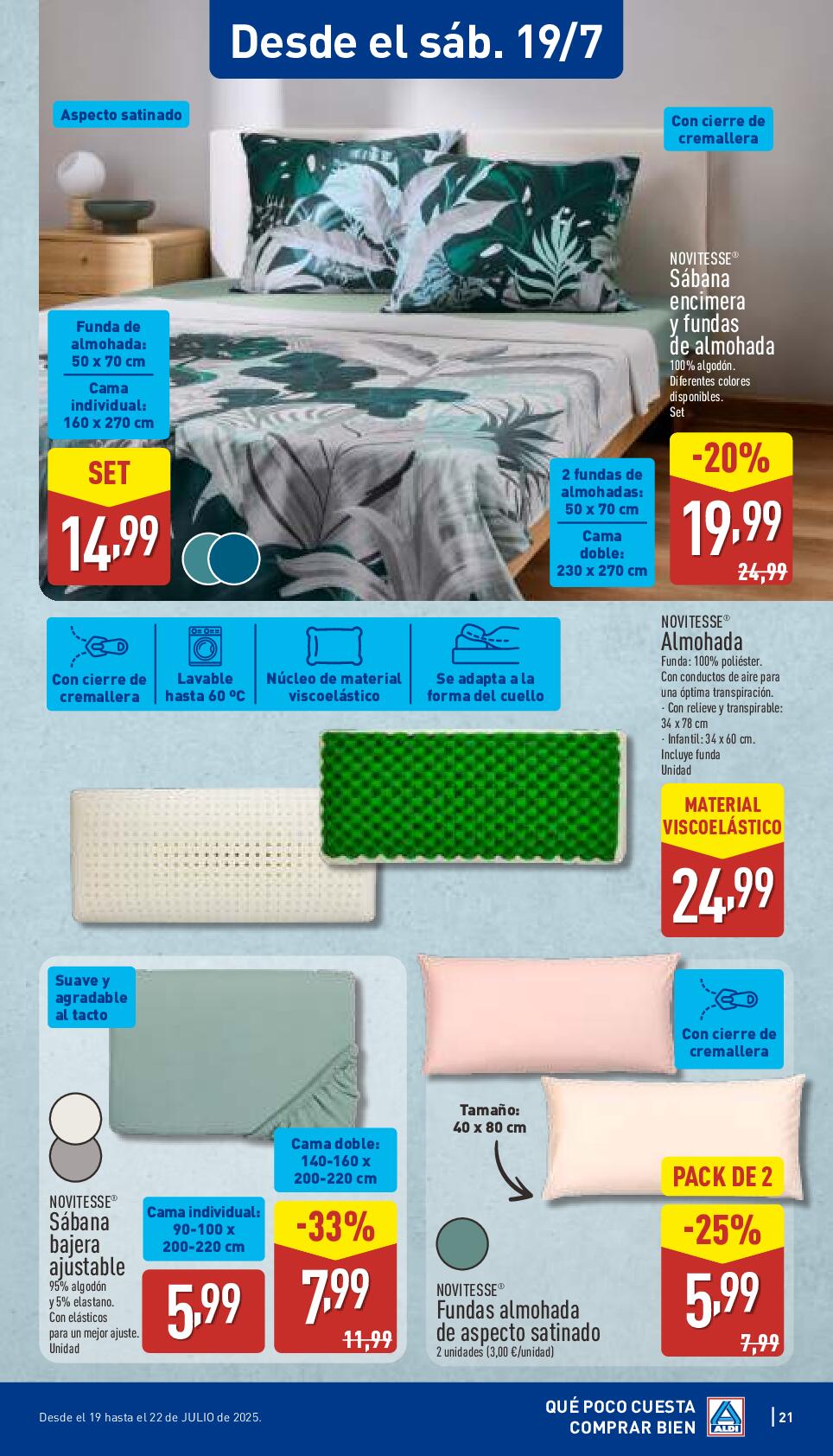 Folleto semanal: qué poco cuesta comprar bien Aldi. Página 21