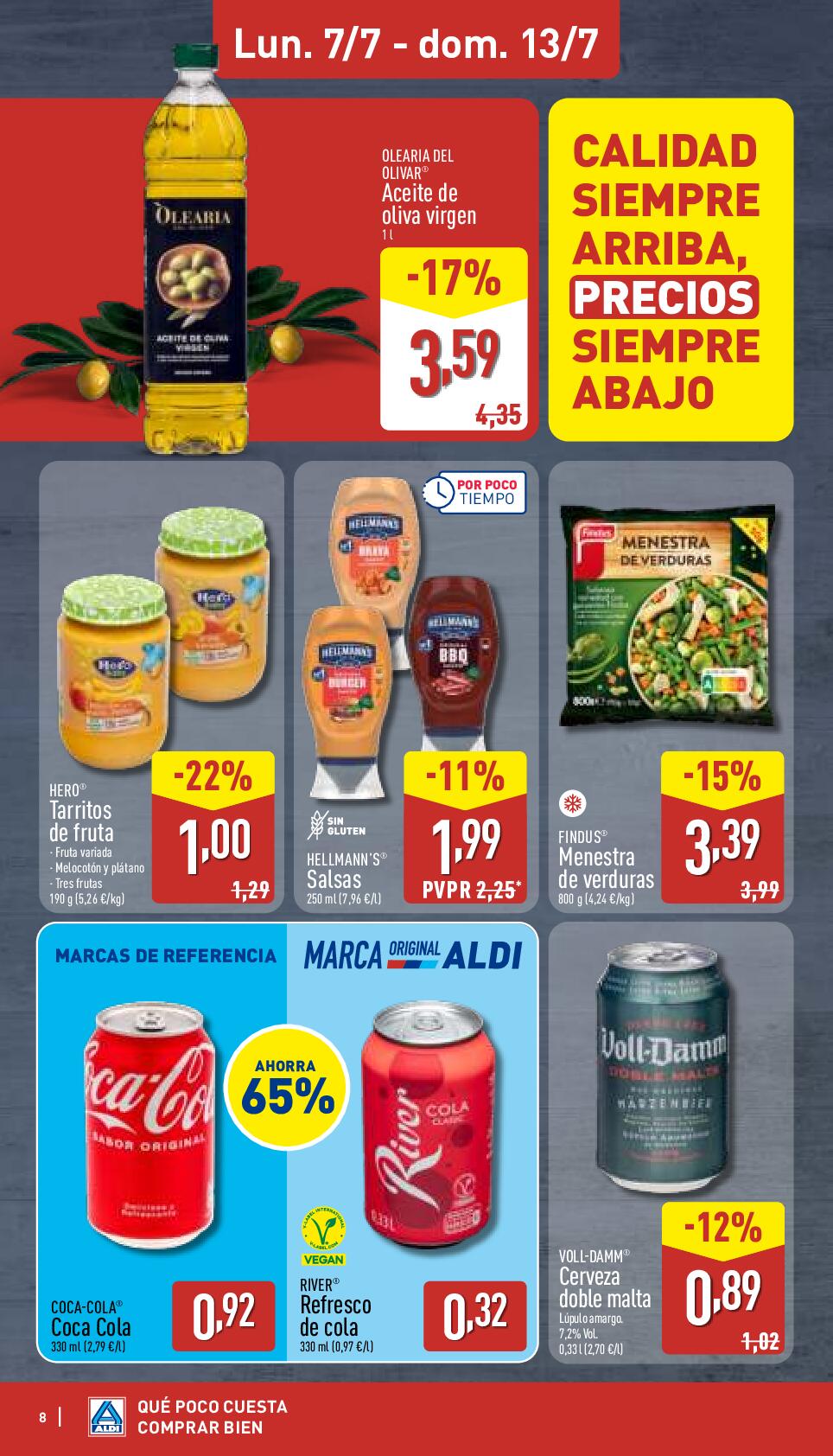 Qué poco cuesta comprar bien Aldi. Página 08