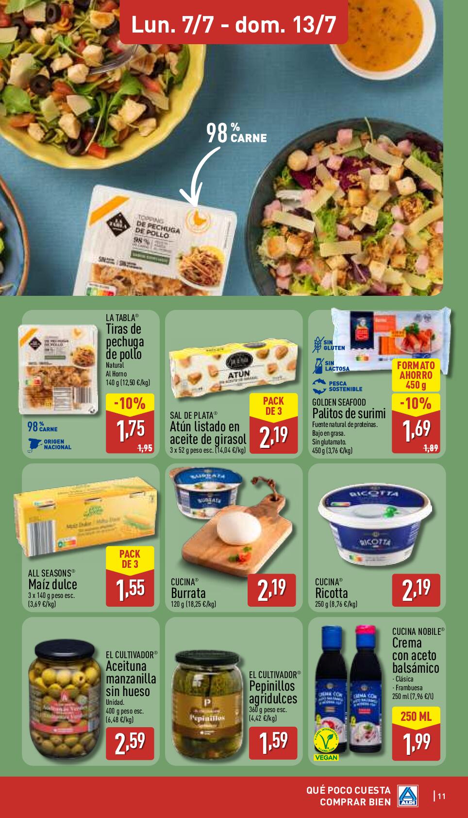 Qué poco cuesta comprar bien Aldi. Página 11