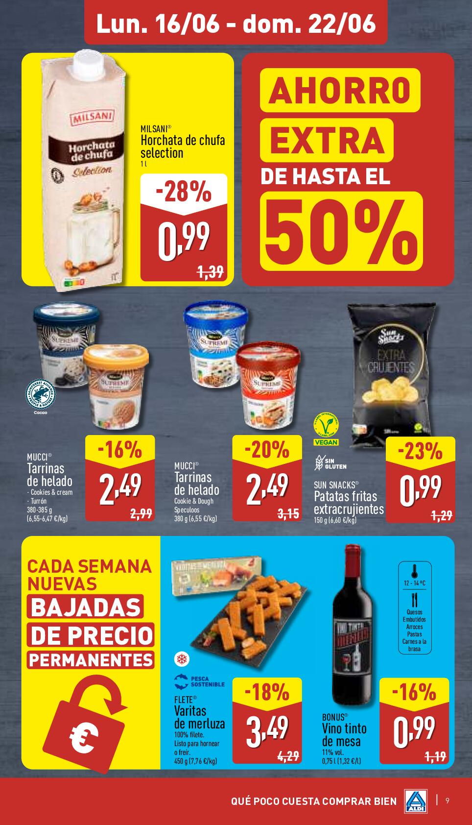 Qué poco cuesta comprar bien Aldi. Página 09
