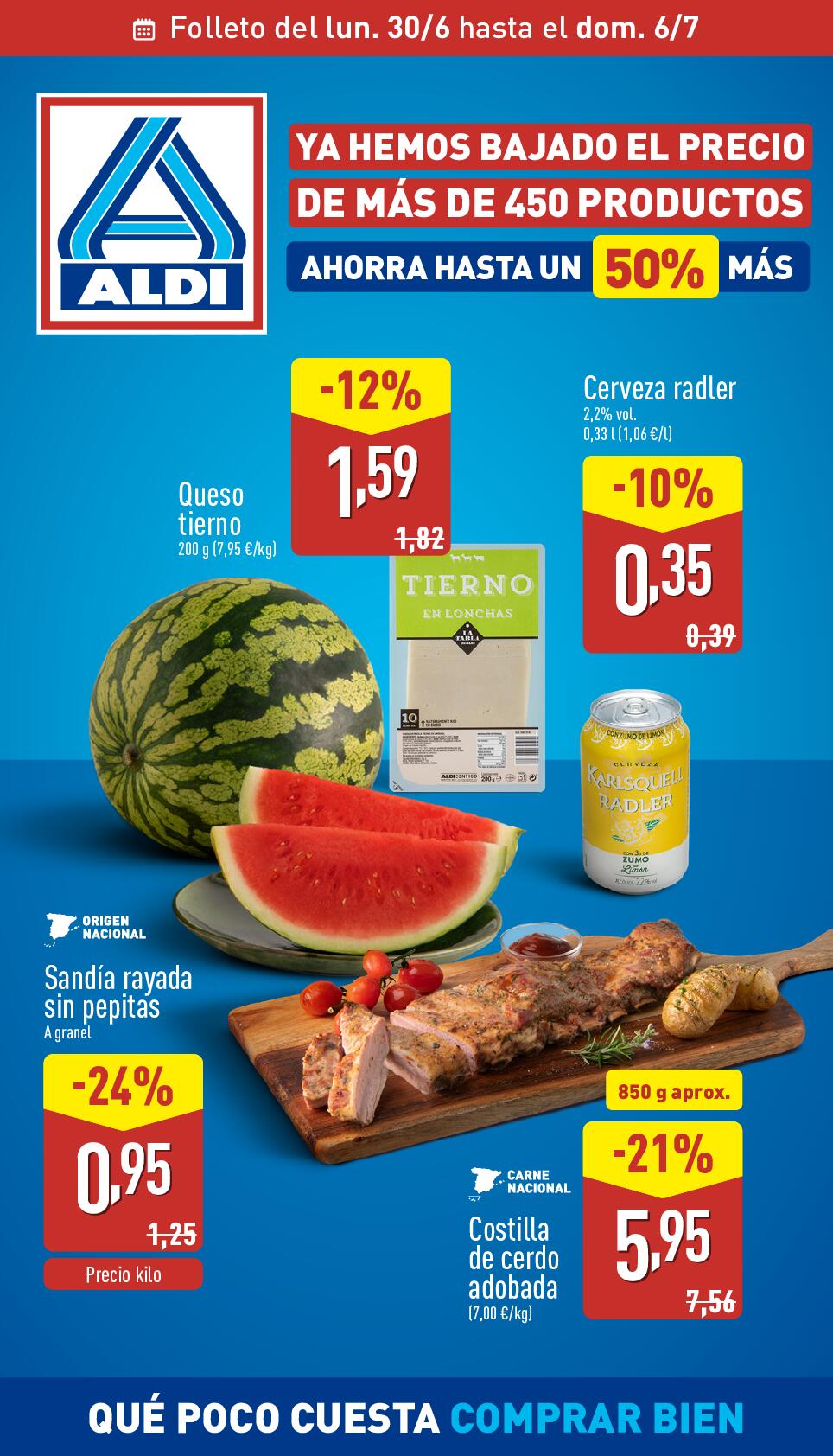 Qué poco cuesta comprar bien Aldi. Página 01