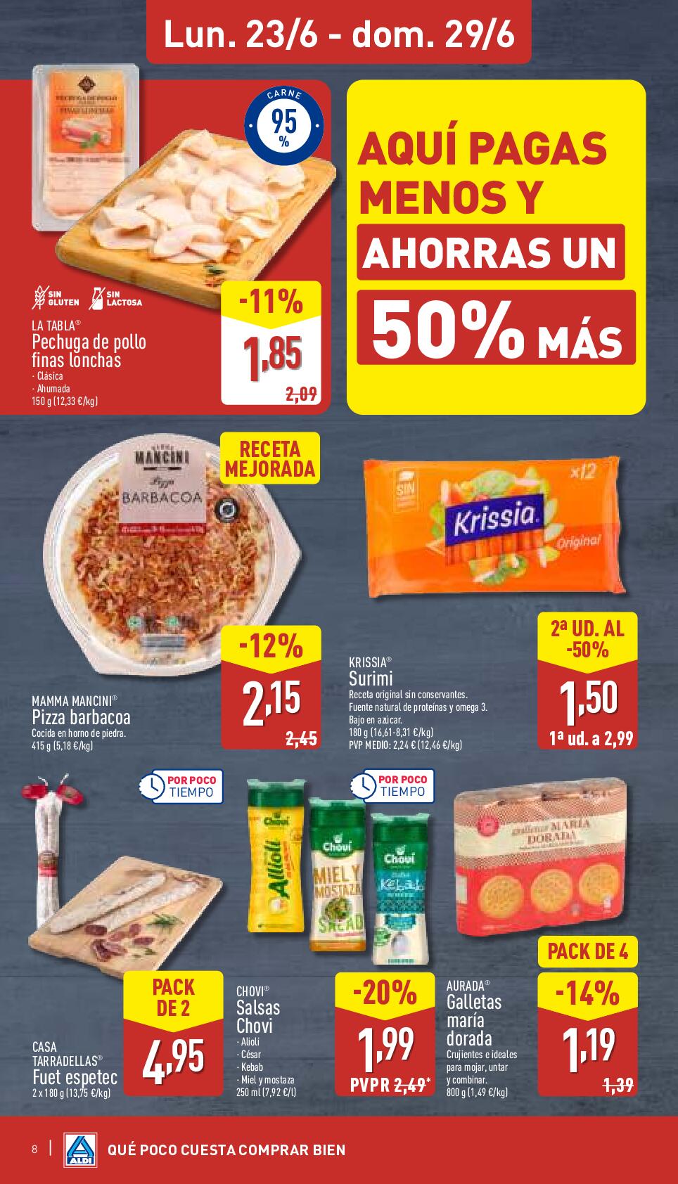 Qué poco cuesta disfrutar del verano Aldi. Página 08