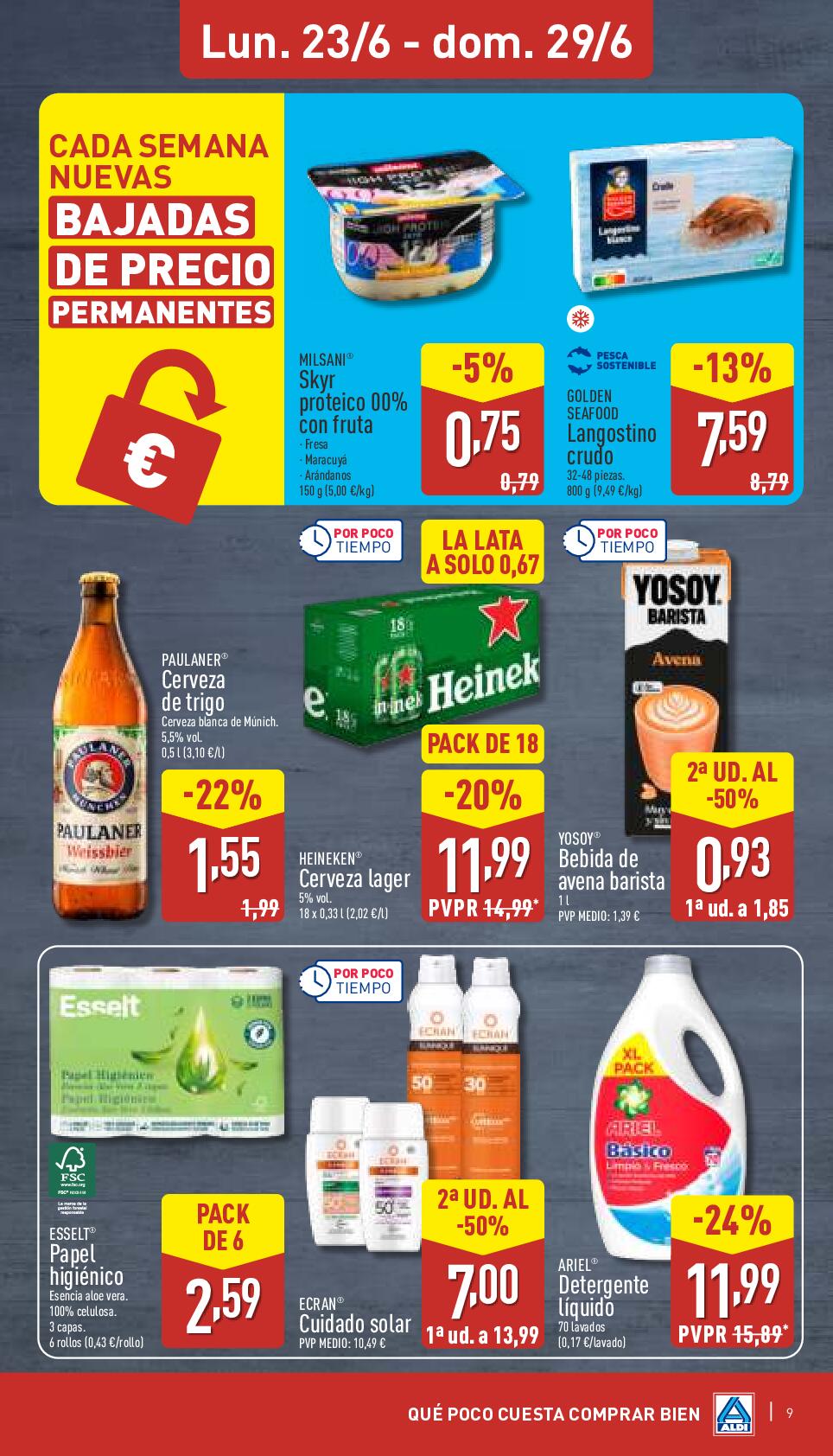 Qué poco cuesta disfrutar del verano Aldi. Página 09